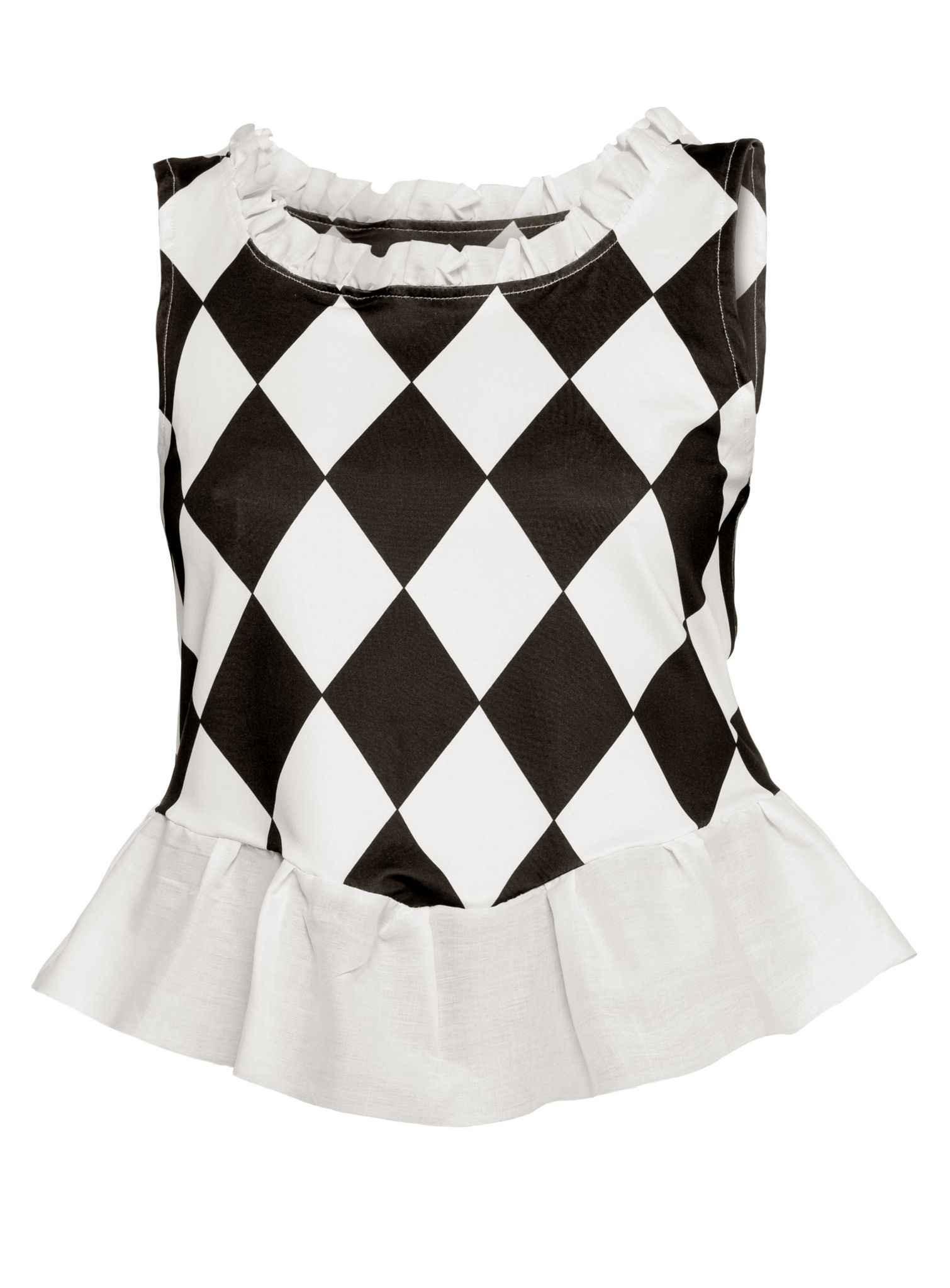 Harlekin Top Rautenmuster