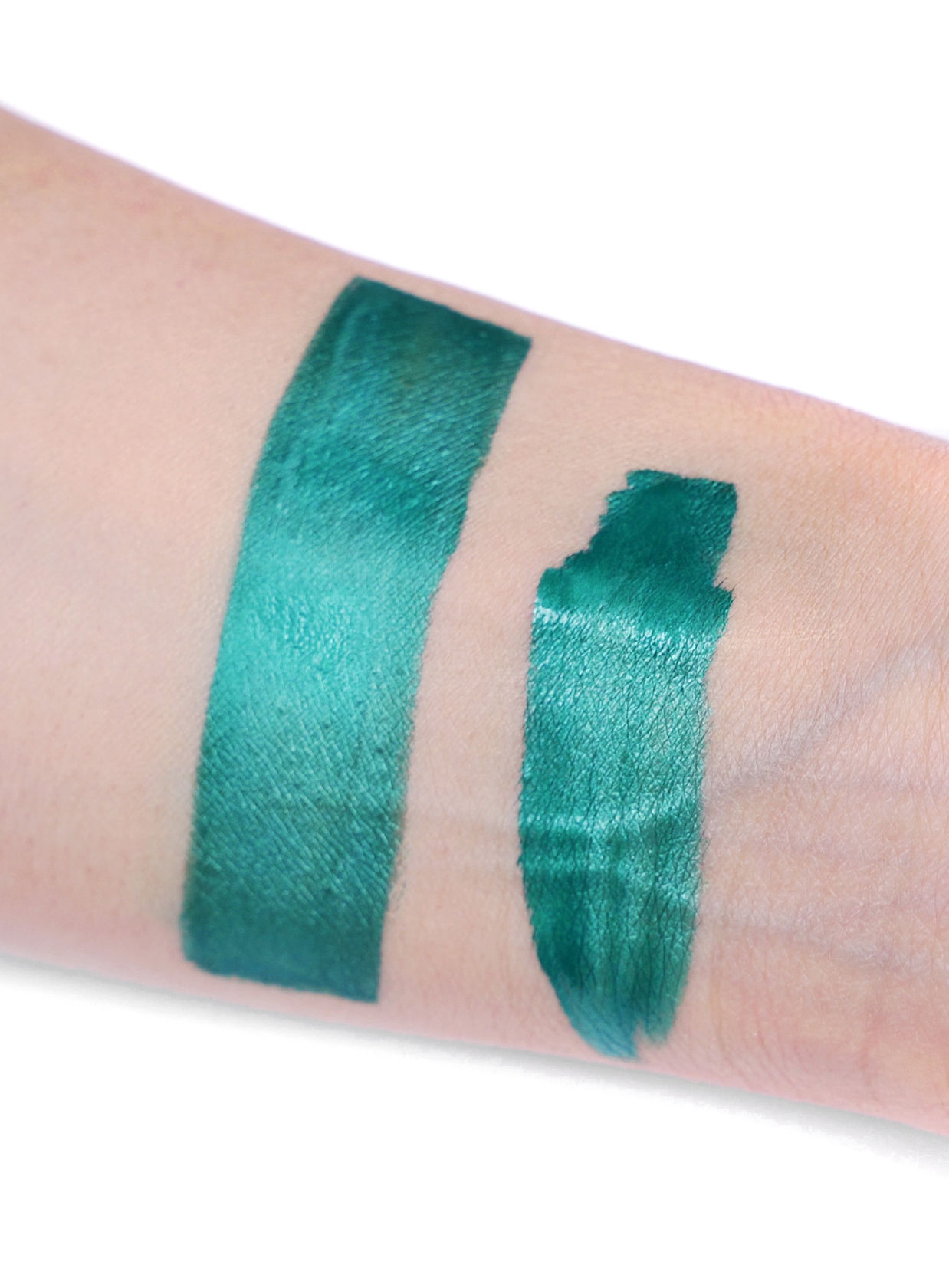 aqua make-up grün metallic Peridot Wasserschminke