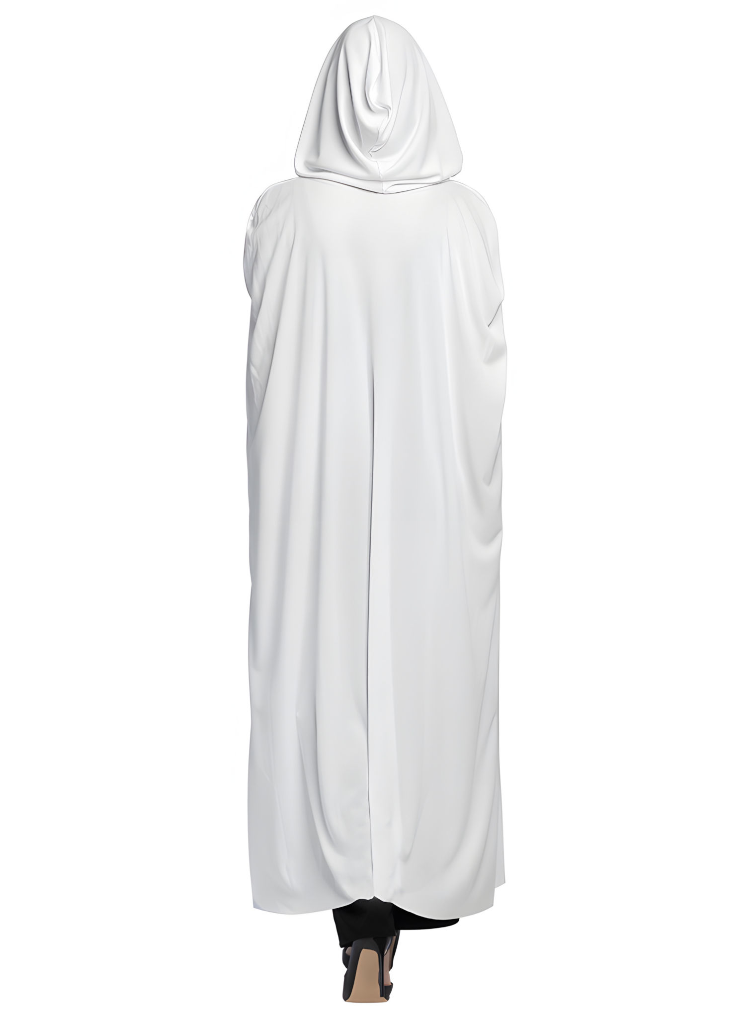 Witte Mystery-mantel – 180 cm
