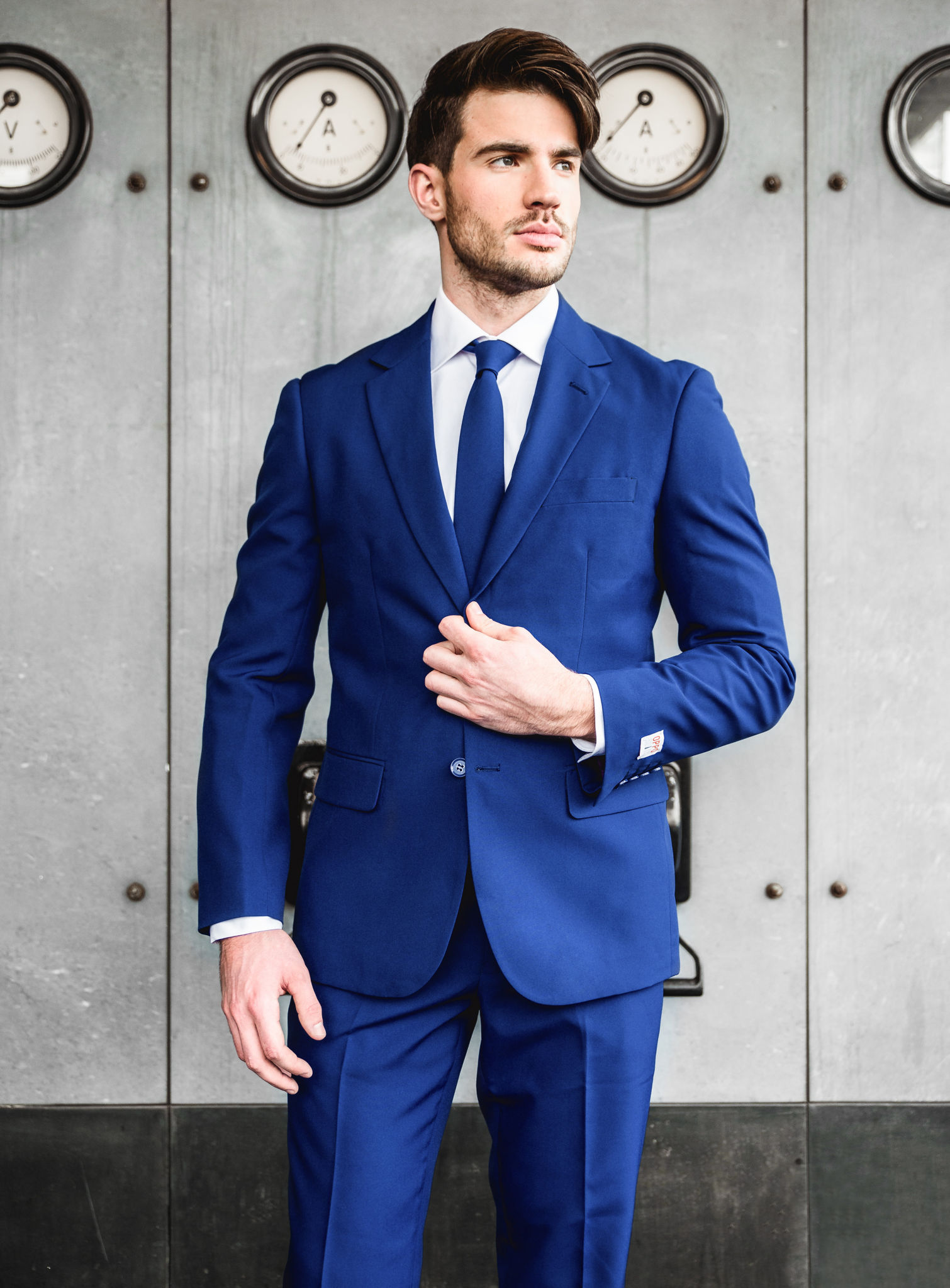 OppoSuits Navy Royale Anzug