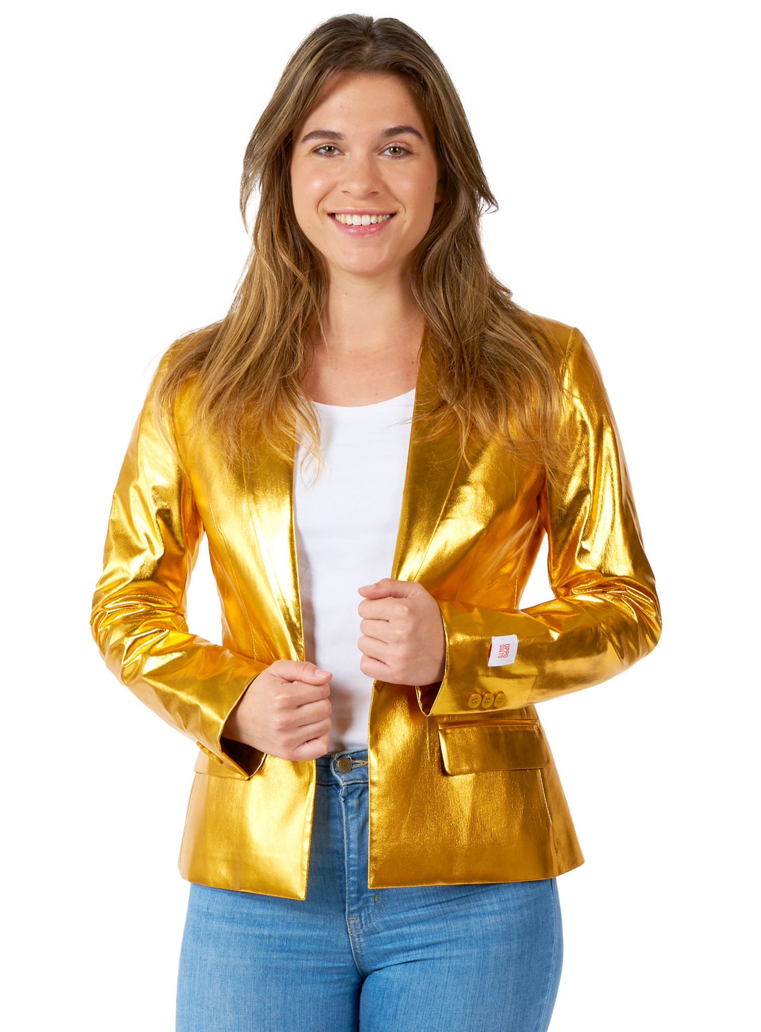 OppoSuits Groovy Gold Blazer für Damen