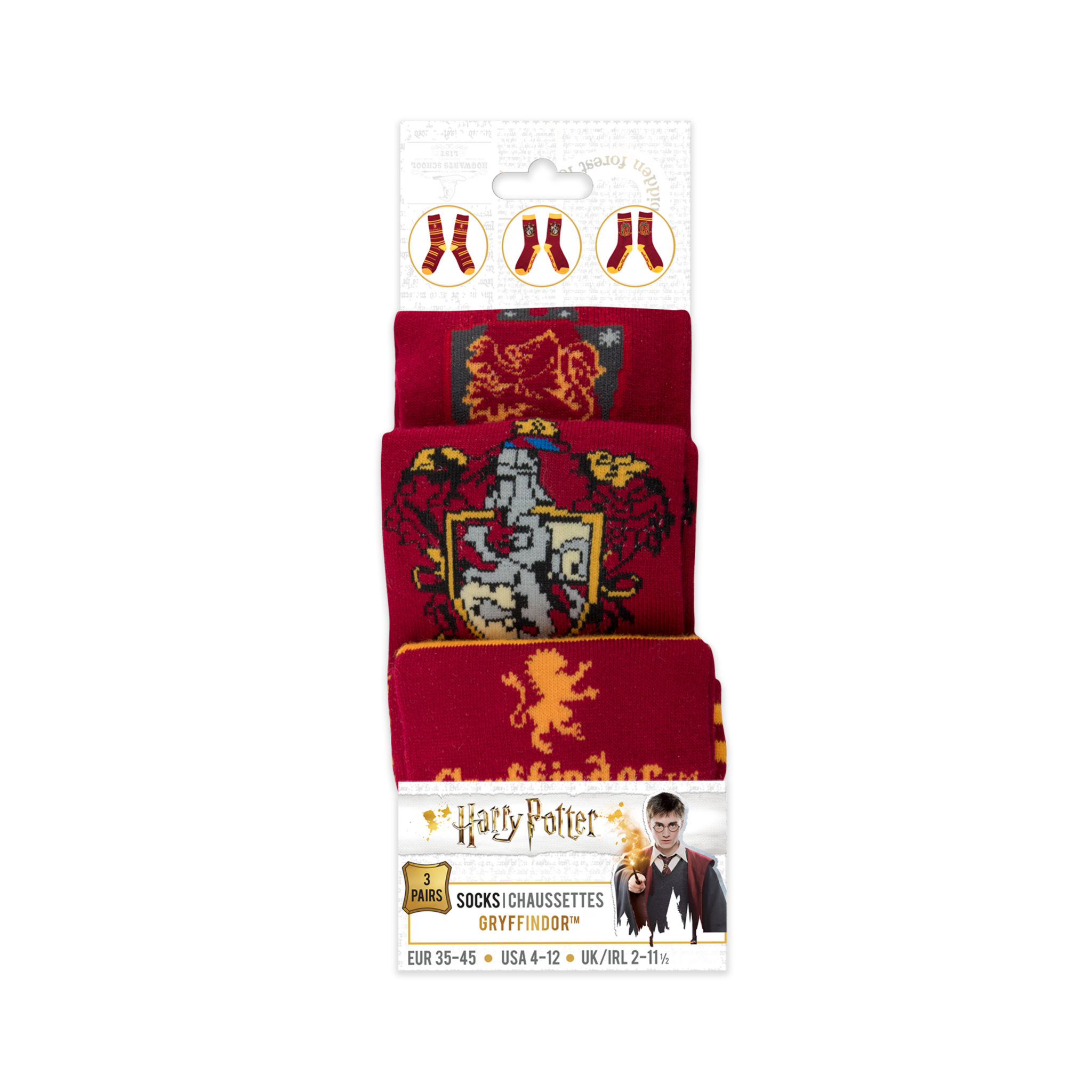Harry Potter - Gryffindor Socken 3er-Pack