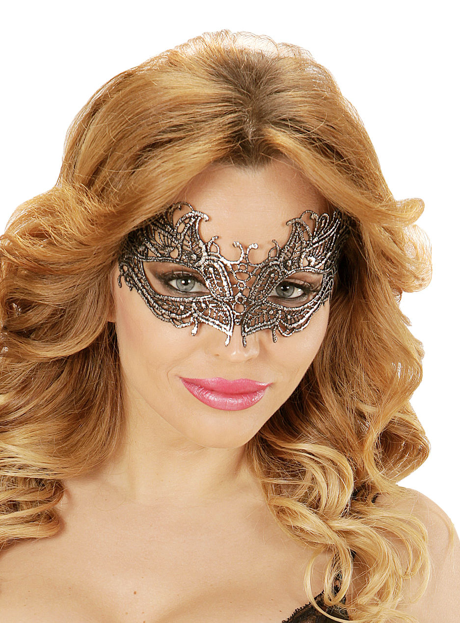 Kanten Masker Zilver