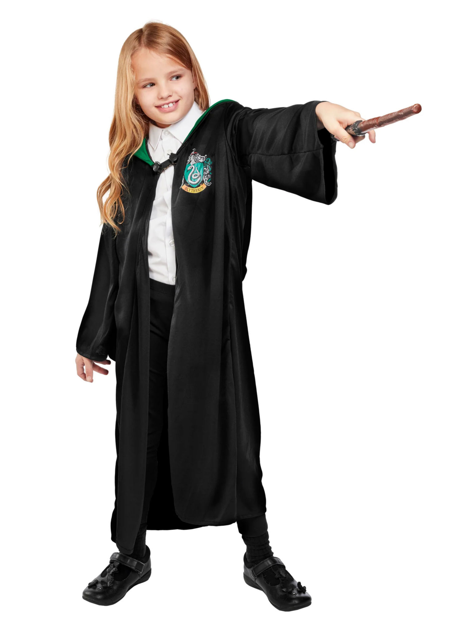 Harry Potter – Slytherin-mantel met capuchon voor kinderen