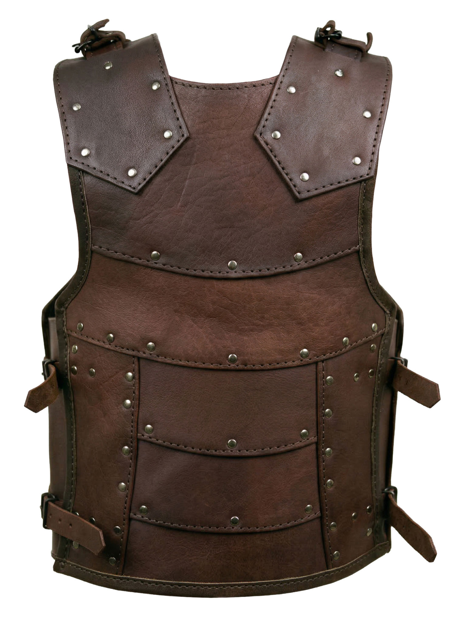Brustpanzer aus Leder - Kämpfer, braun
