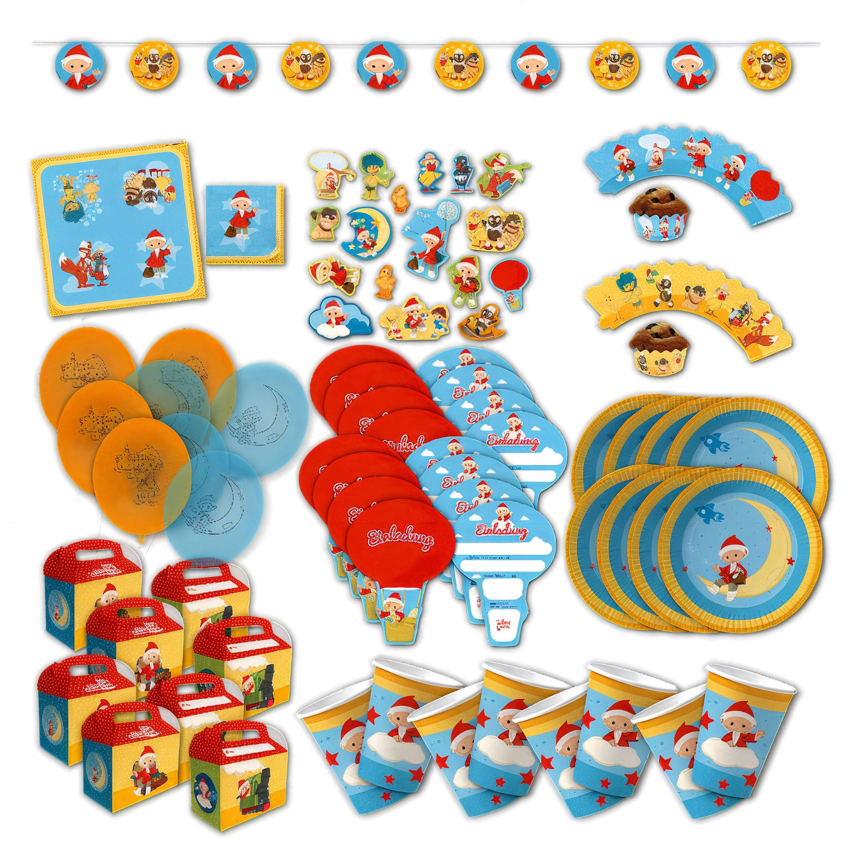 Sandmännchen – Partybox, 129-teilig