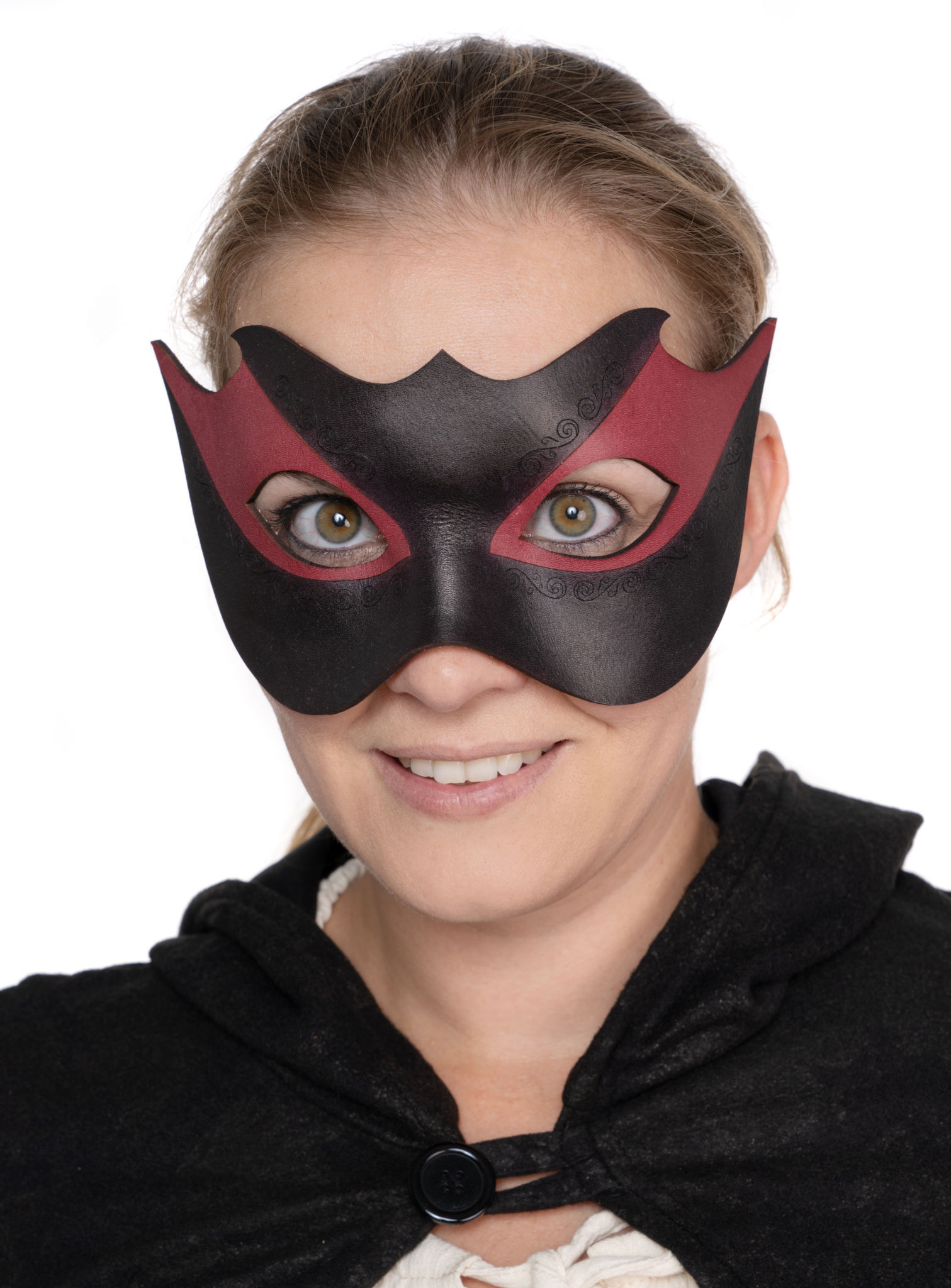 Colombina Novella Venezianische Ledermaske