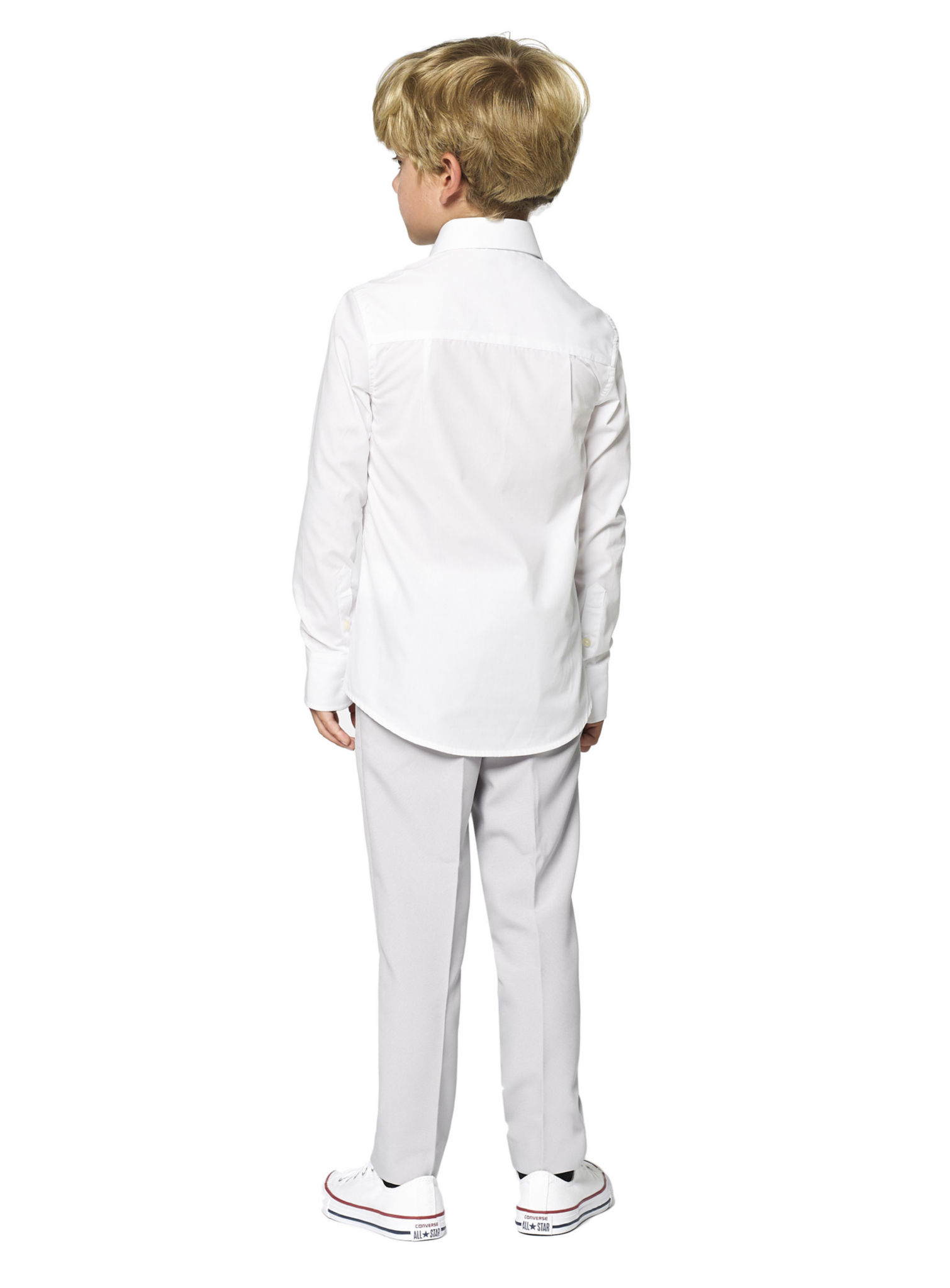 OppoSuits Boys White Knight Kinder Hemd