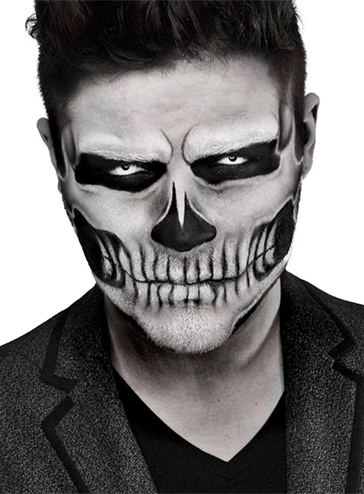Skeleton Boy Gesicht-Klebetattoo