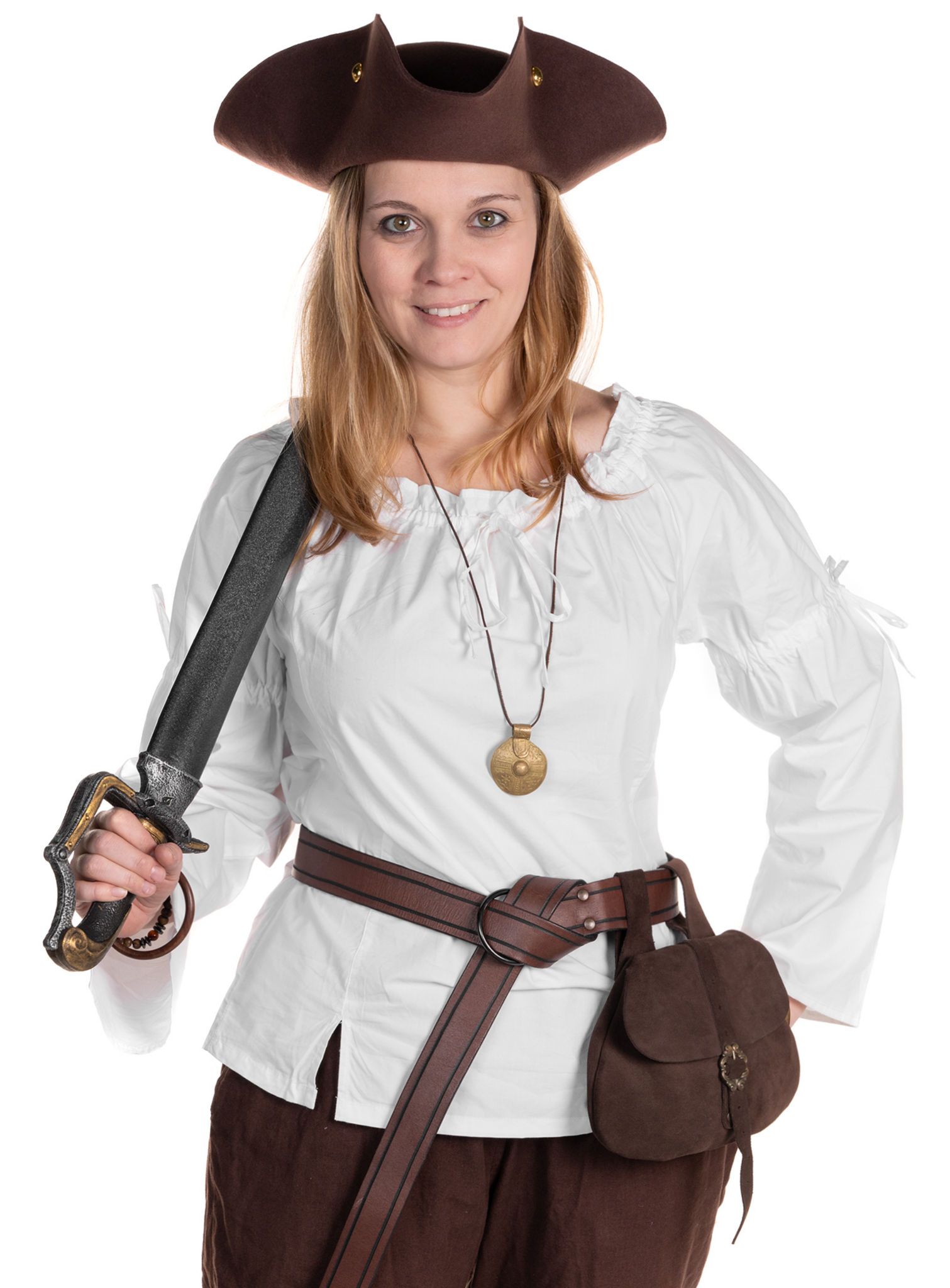 Piratenhut Dreispitz aus Wollfilz - Henry
