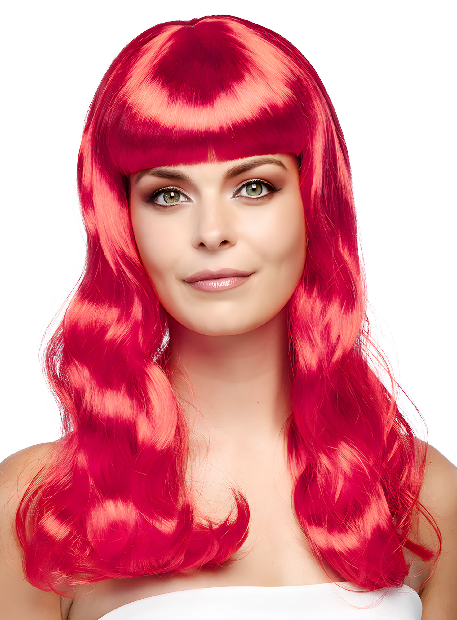 Lange Haare rot Perücke