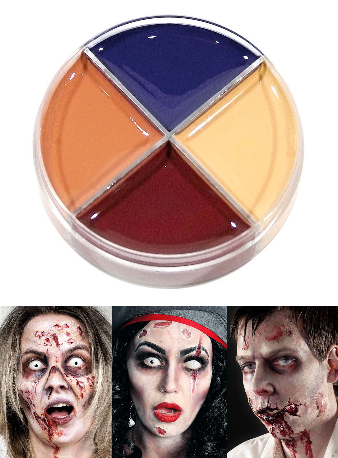 Creme Schminke Wunden Make-up 4-Farben 15ml