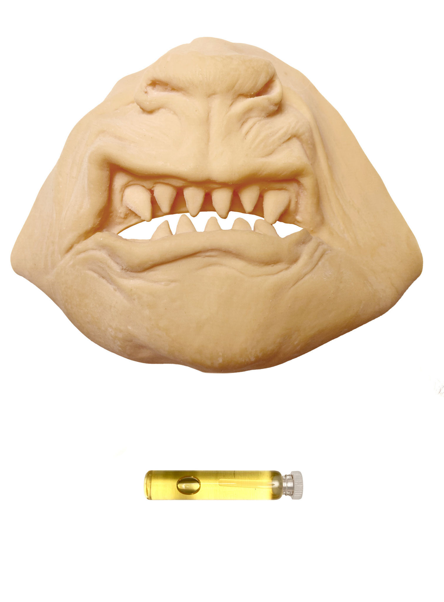 Werwolfmaske aus Latex zum Ankleben