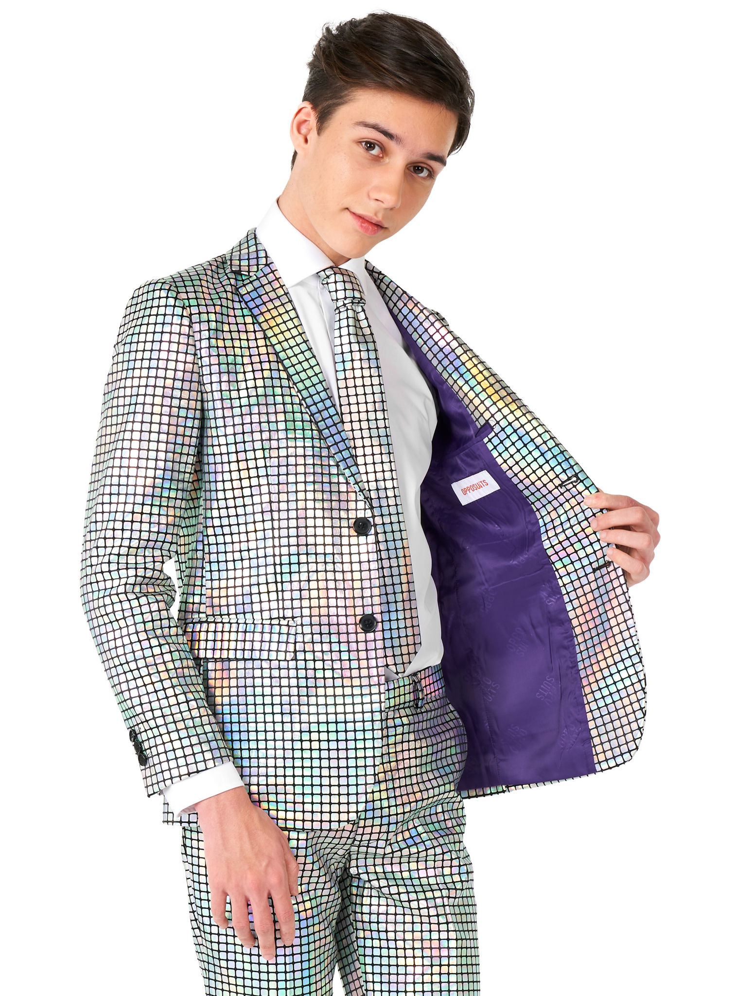 OppoSuits Teen Discoballer Anzug für Jugendliche
