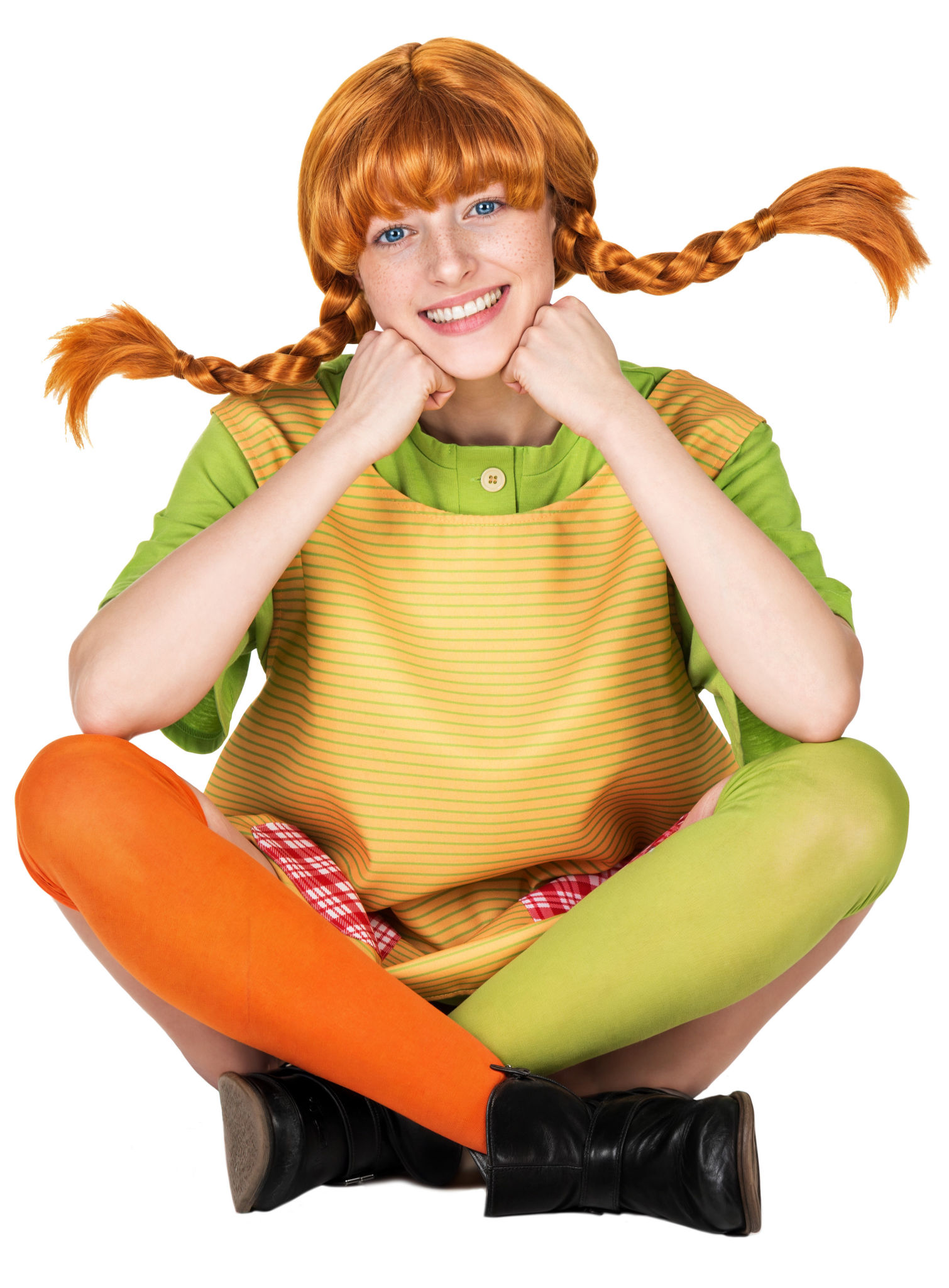 Pippi Langstrumpf Perücke