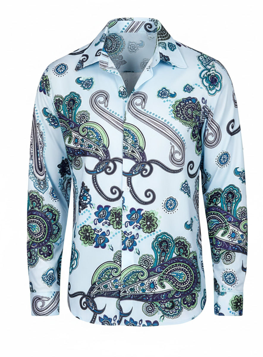 70er Jahre Paisley Hemd