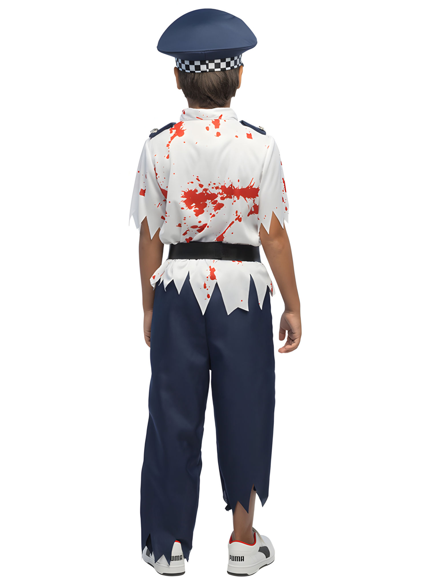 Zombie Polizei Kostüm für Kinder