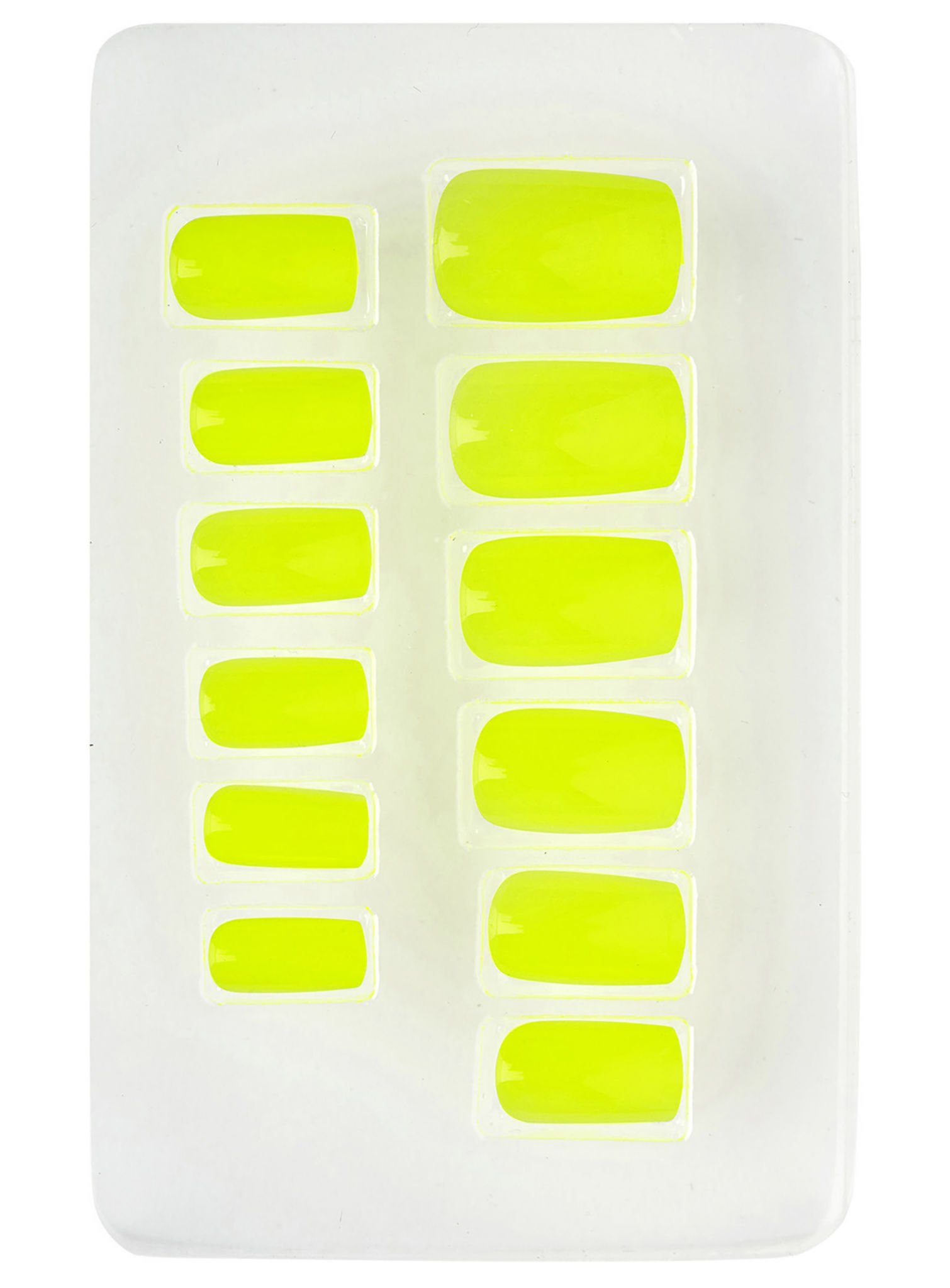 Ombre Fingernägel neongelb
