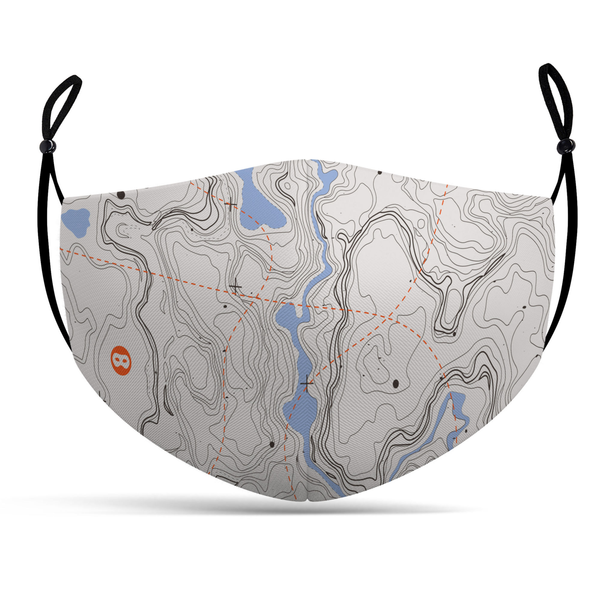 Stoffmaske Topografie