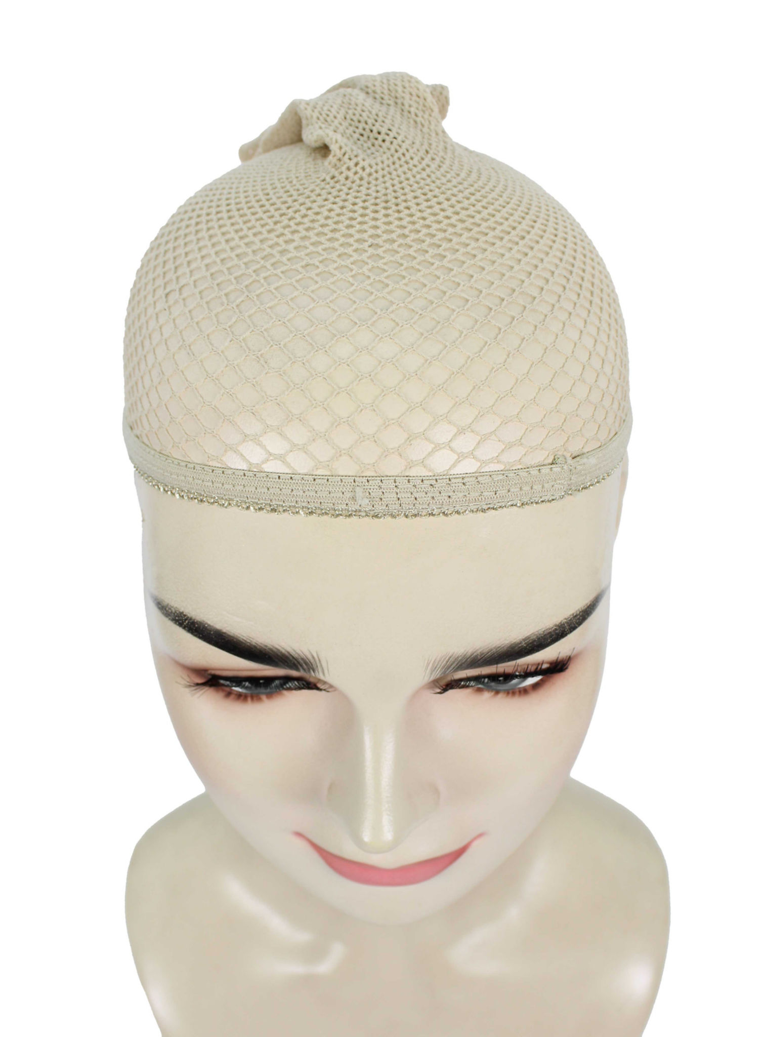 Haarnetz für Perücken beige