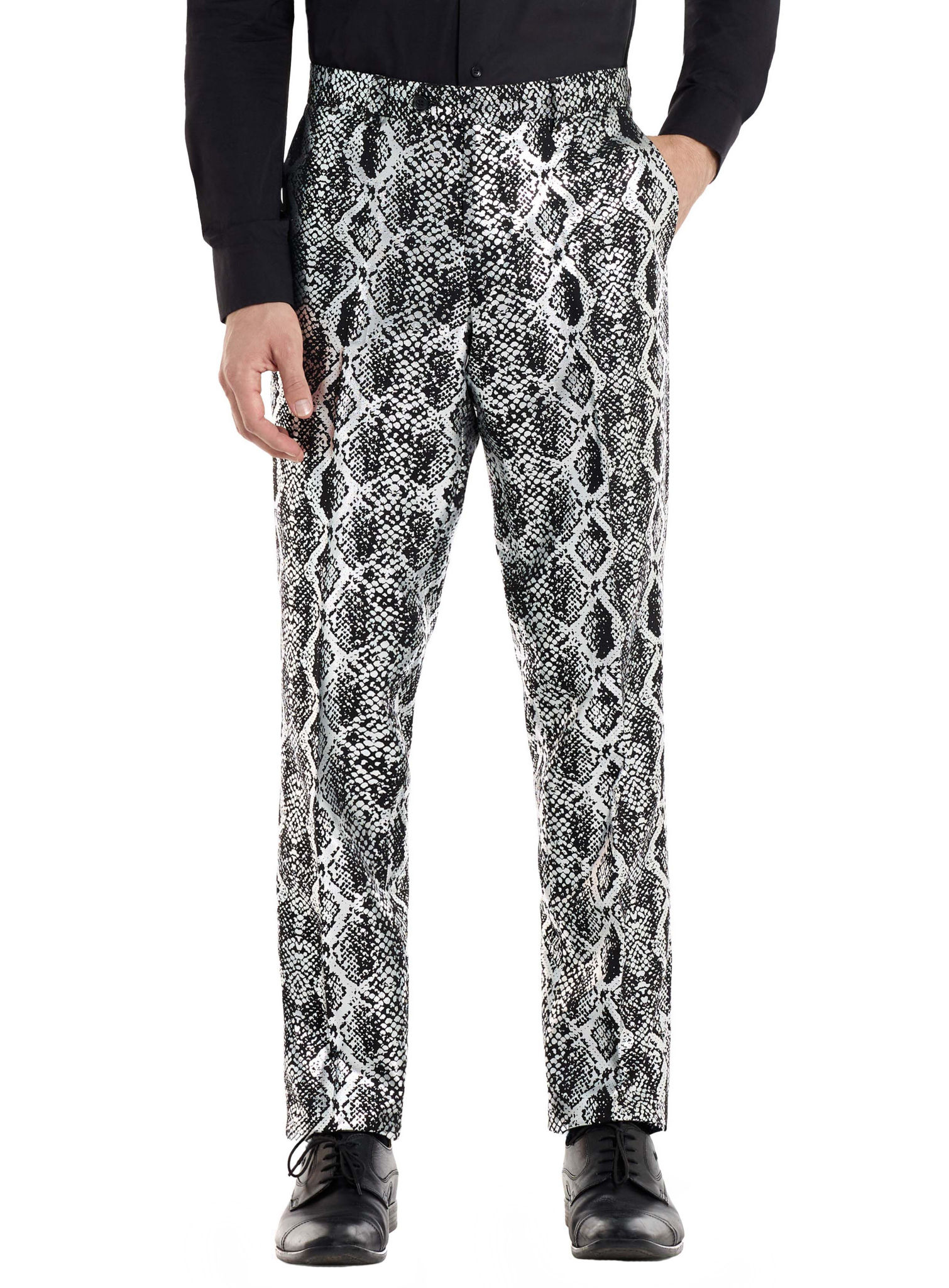 OppoSuits Silver Snakes Anzug