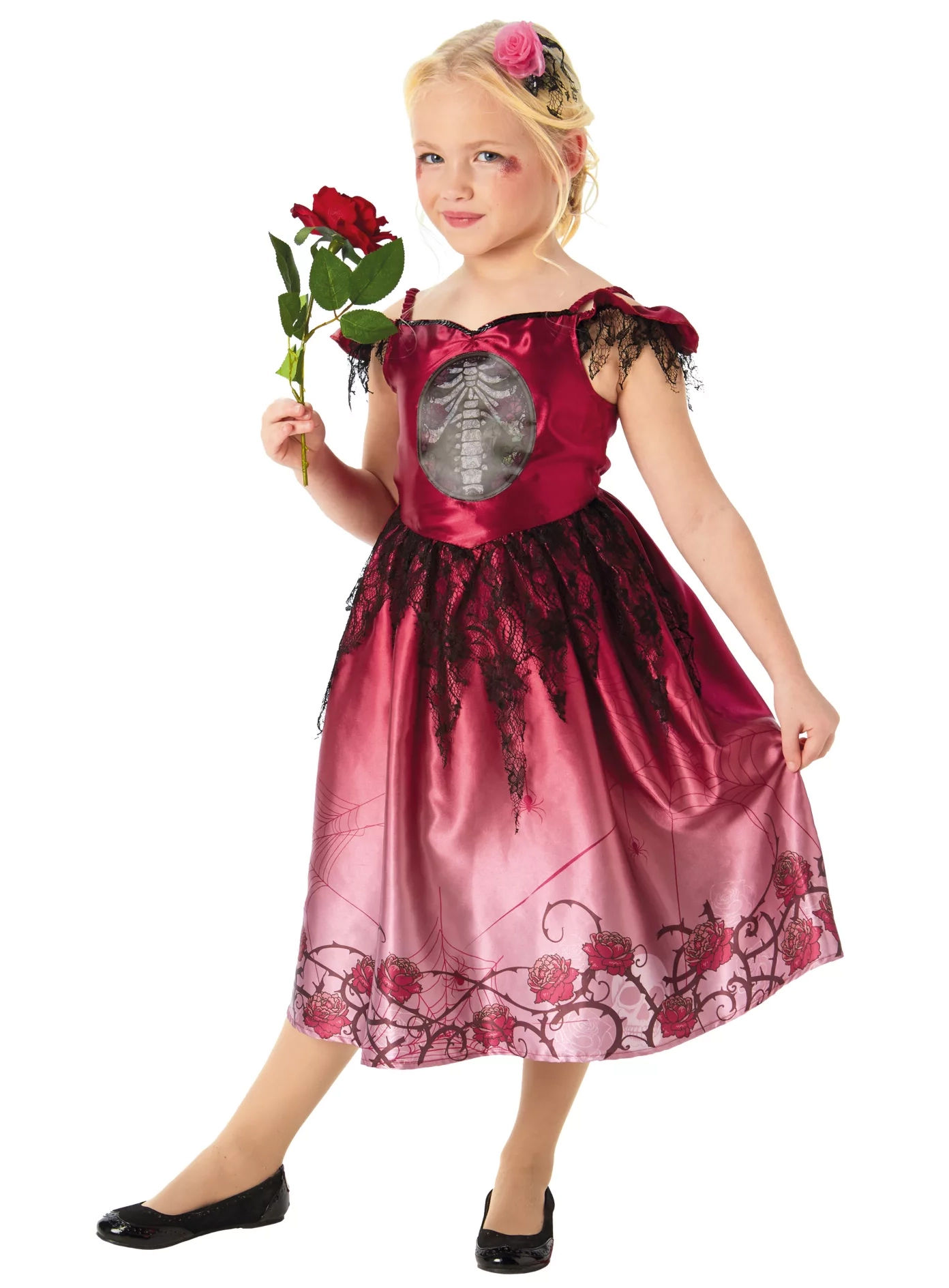 Death & Roses Halloweenkleid für Mädchen