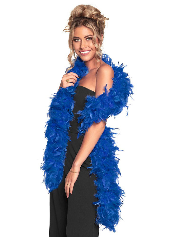 Veren boa 80 g – blauw