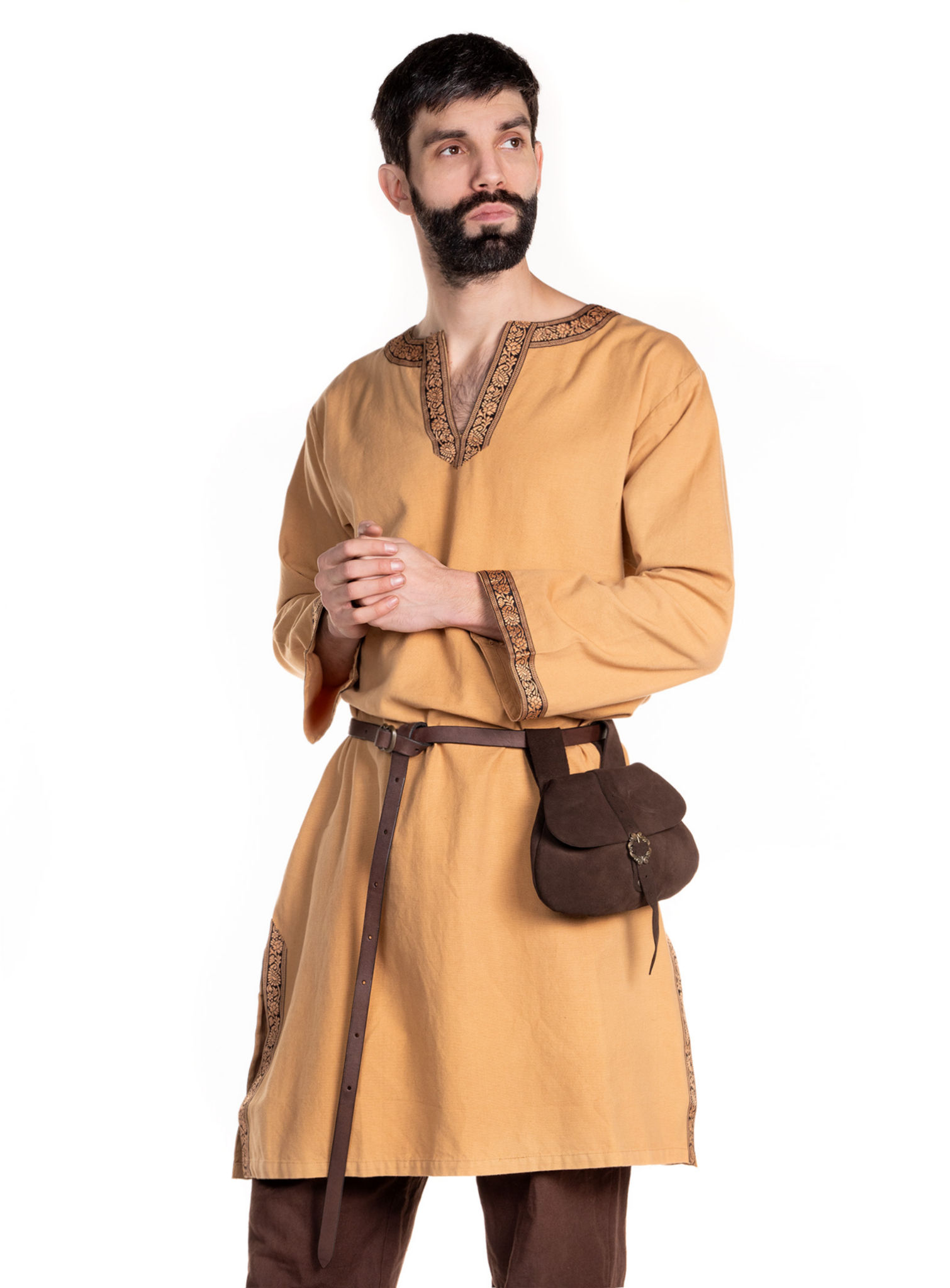 Mittelalter Tunika mit Borte - Roderic
