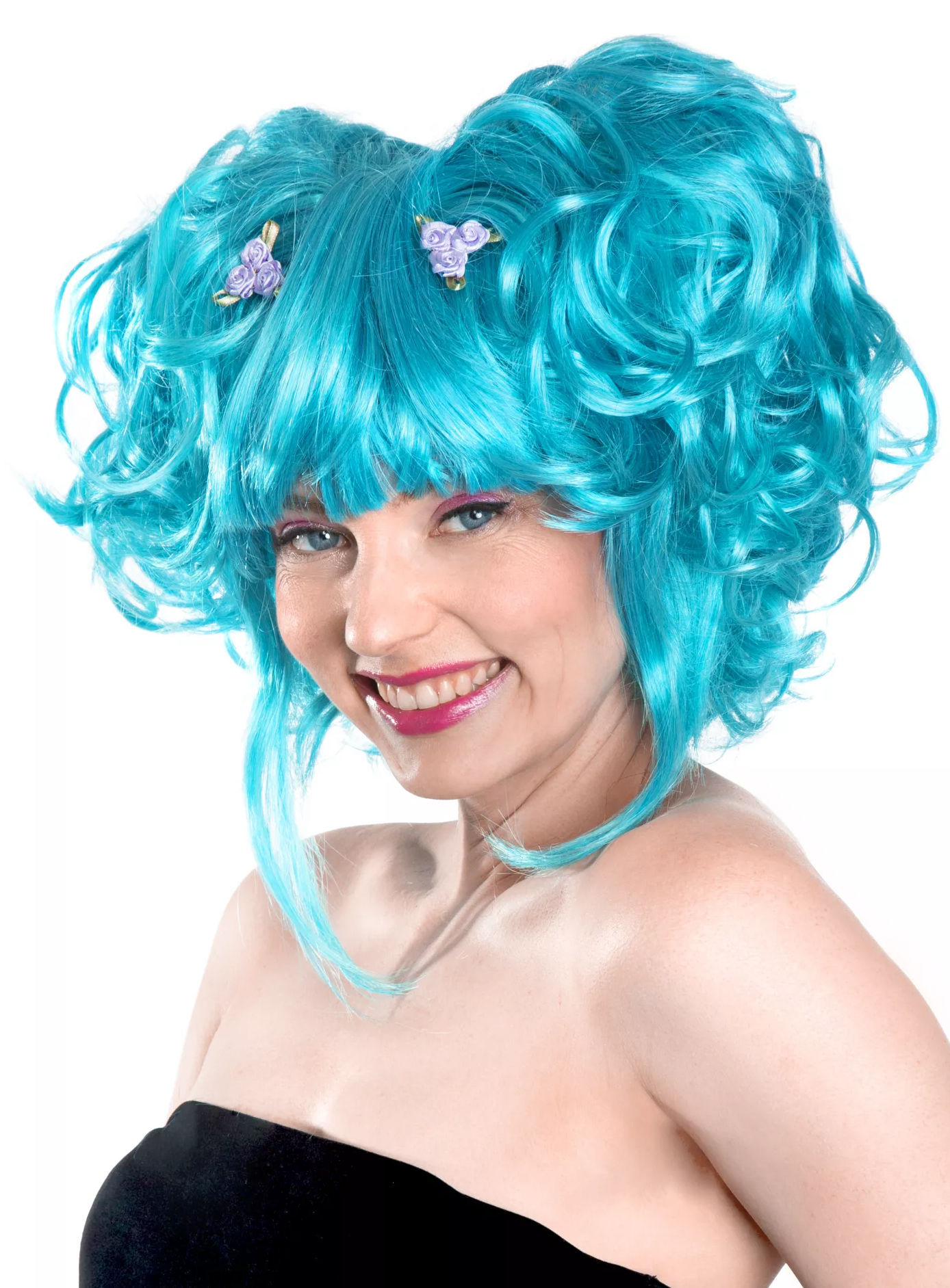 Manga Pruik Turquoise