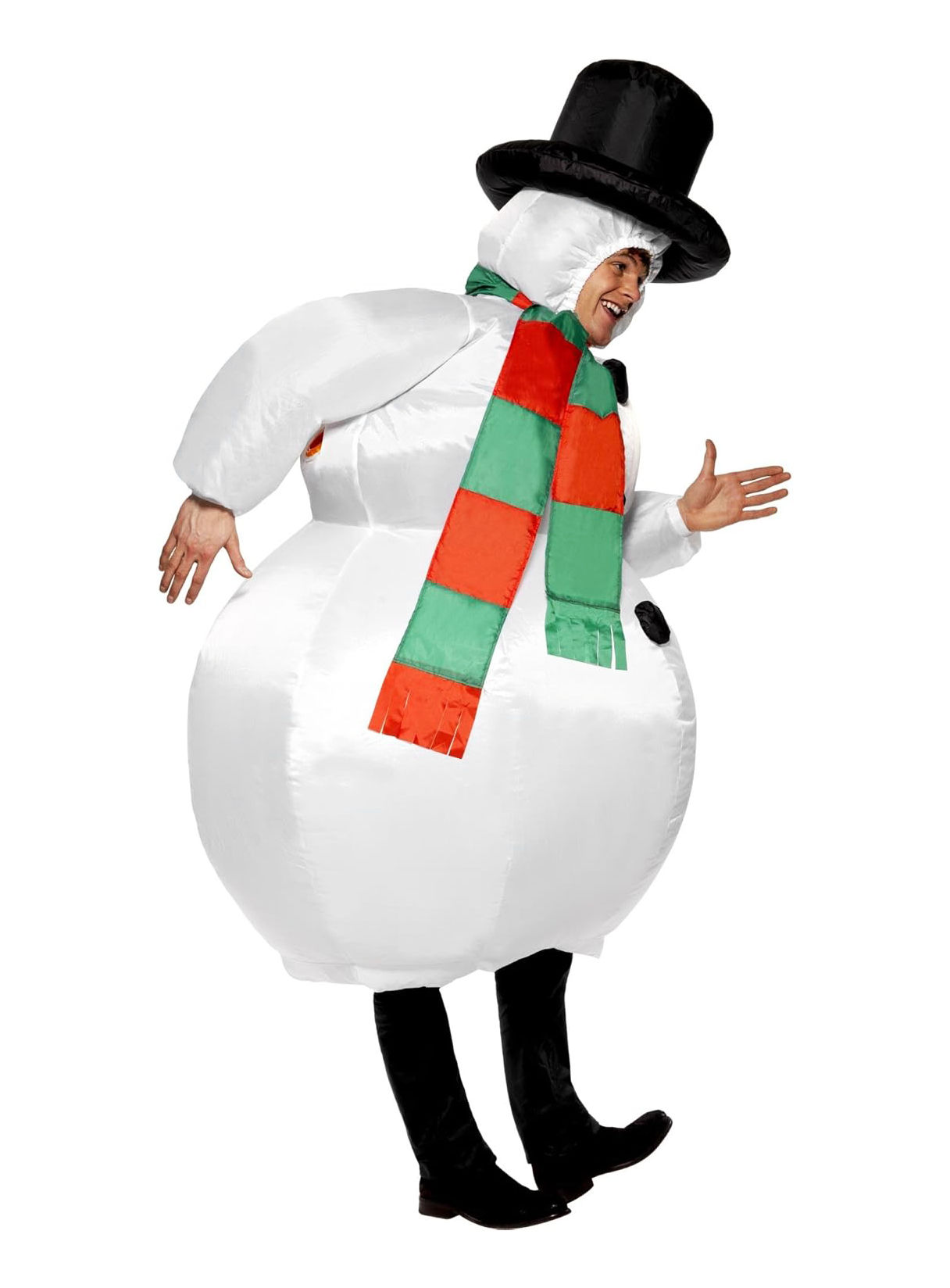 Schneemann aufblasbares Kostüm