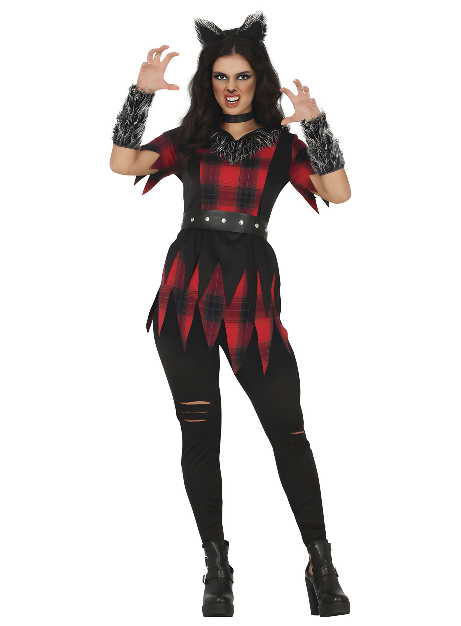 Weerwolf-Halloweenkostuum voor dames