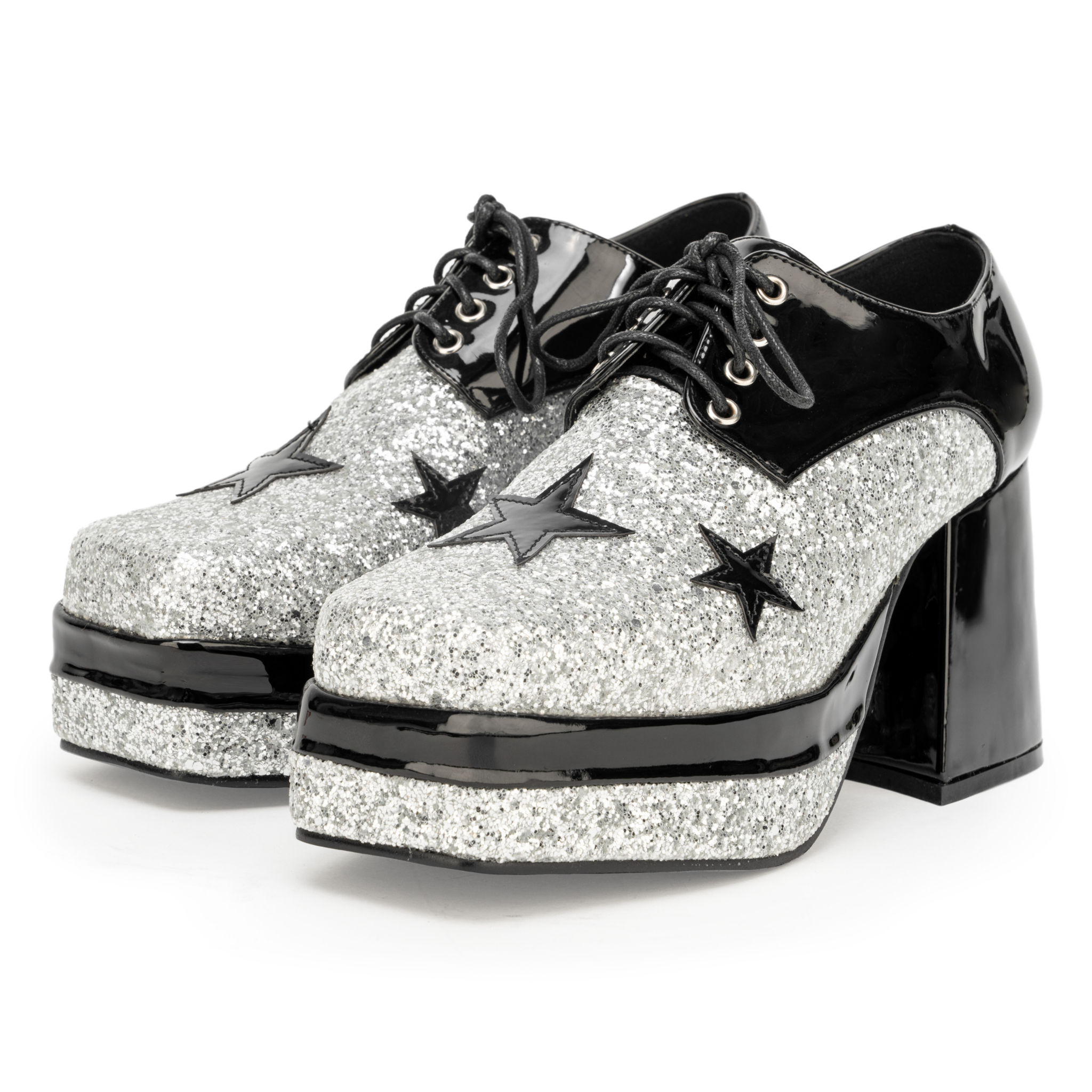 Disco Schuhe silber-schwarz