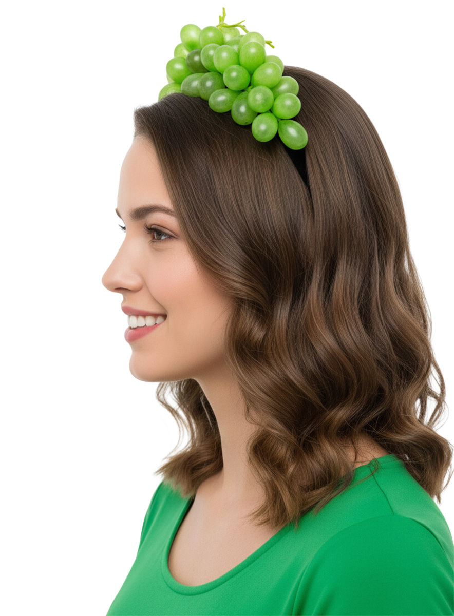 Grüne Weintrauben Kopfschmuck