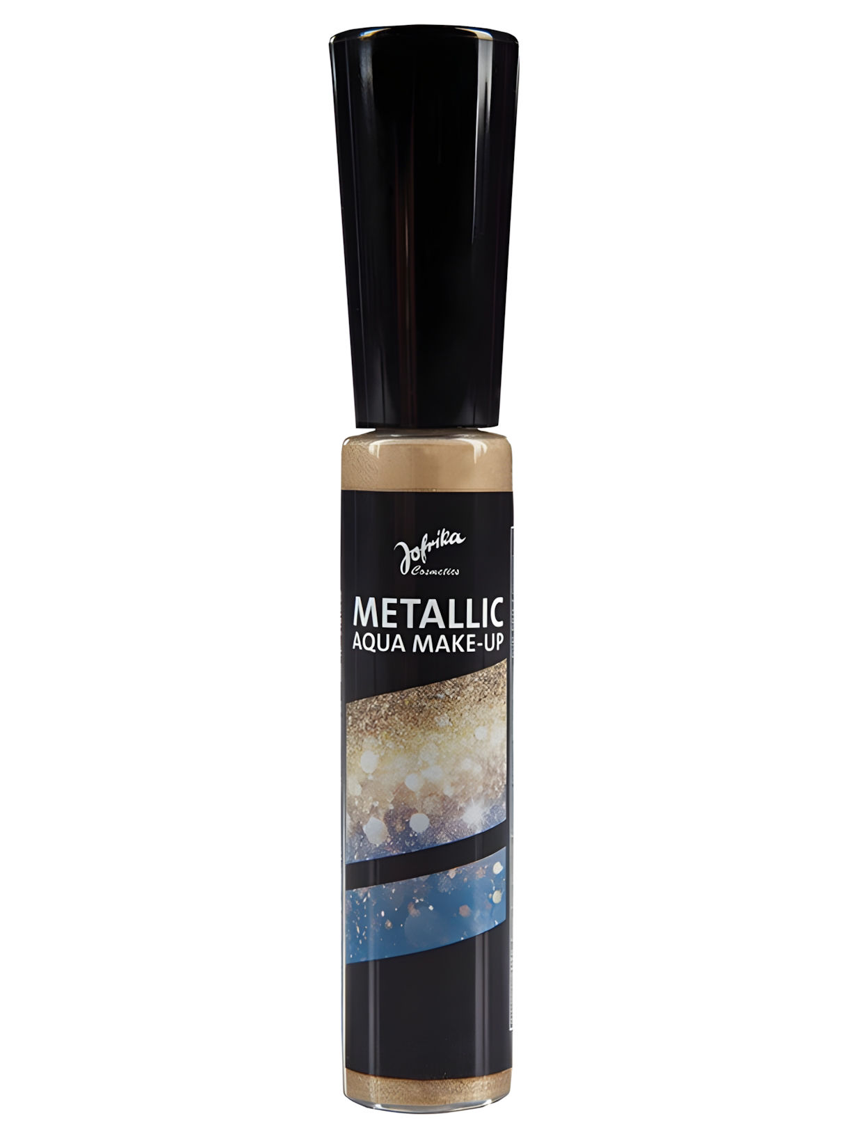 Metallisches Glitzer-Make-up gold