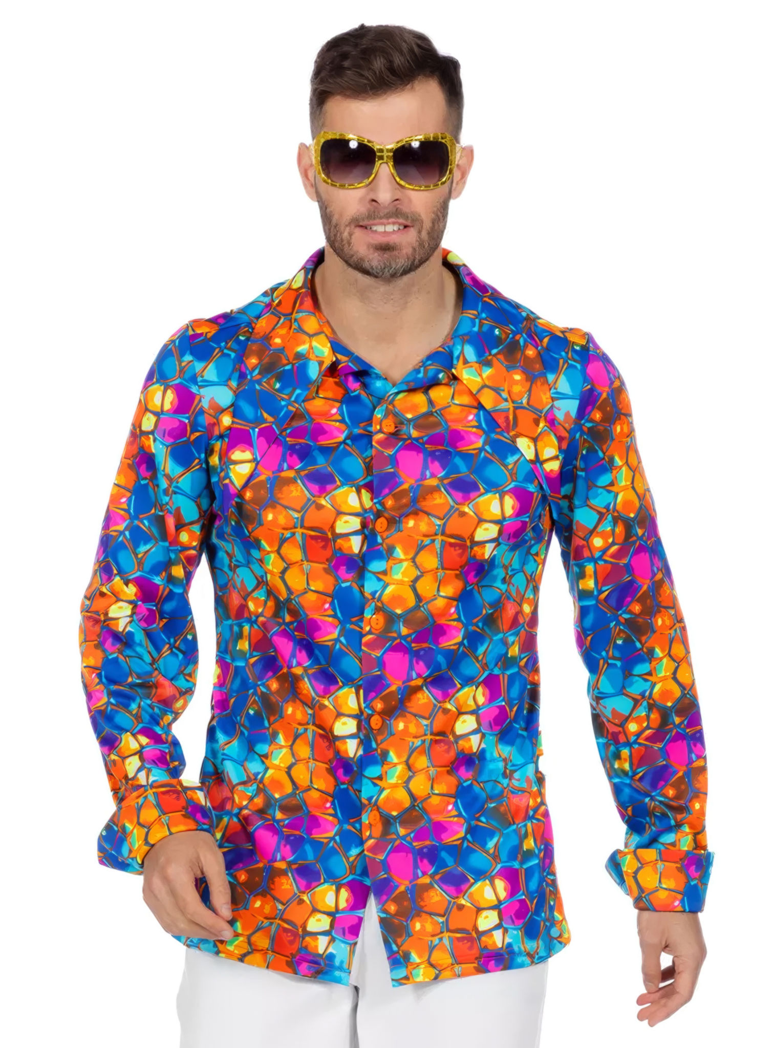 70er Jahre Hemd Tropic Kaleidoscopic