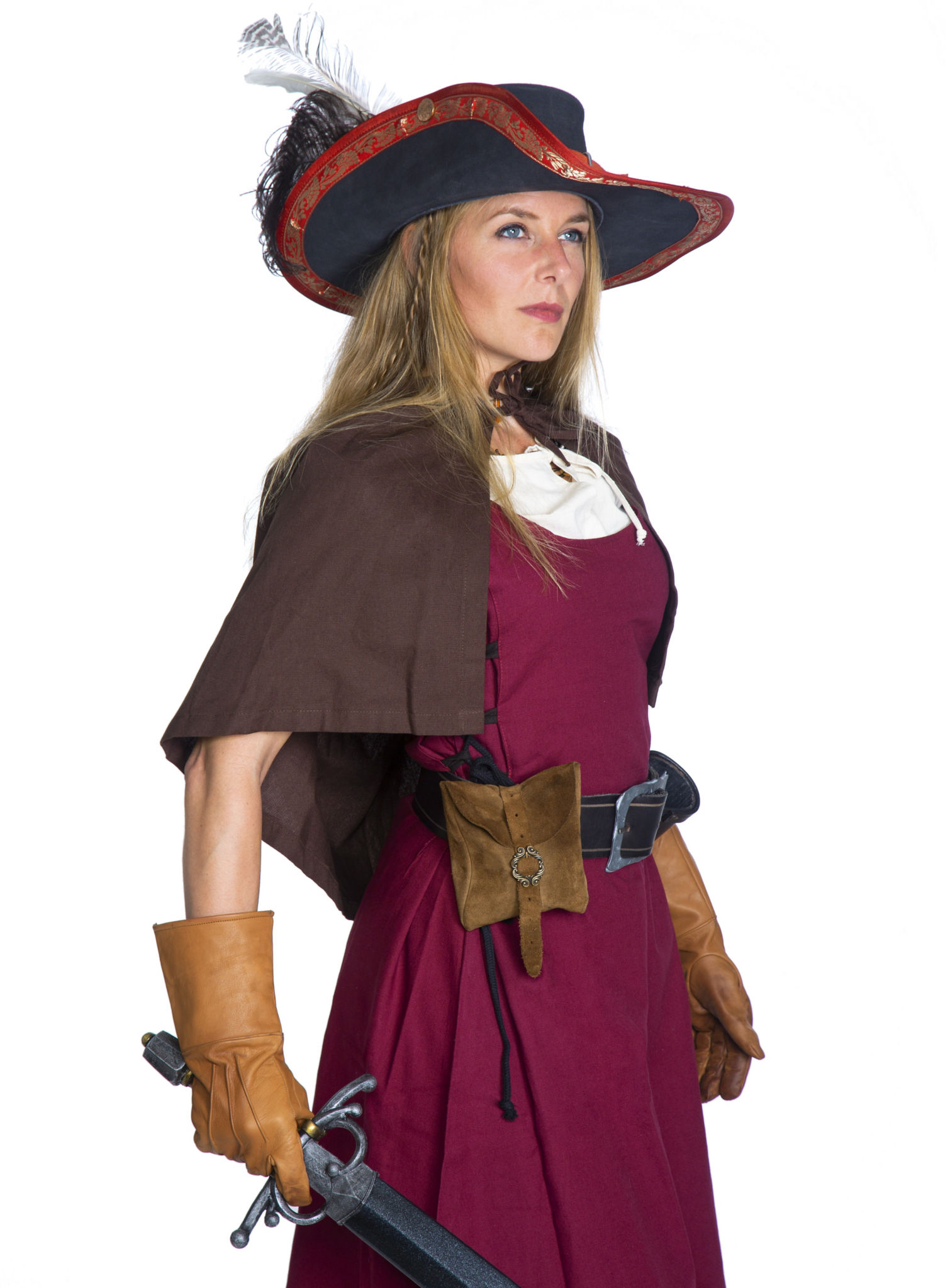 Ärmelloses Mittelalter Kleid - Selene