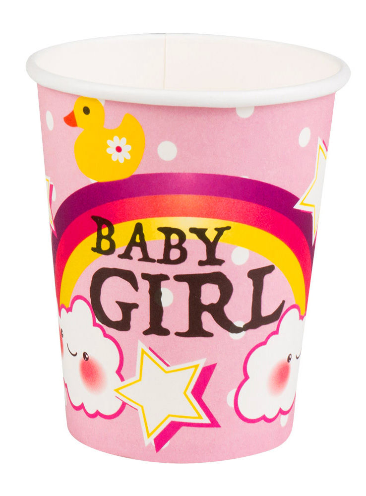 Baby Girl Pappbecher 6 Stück