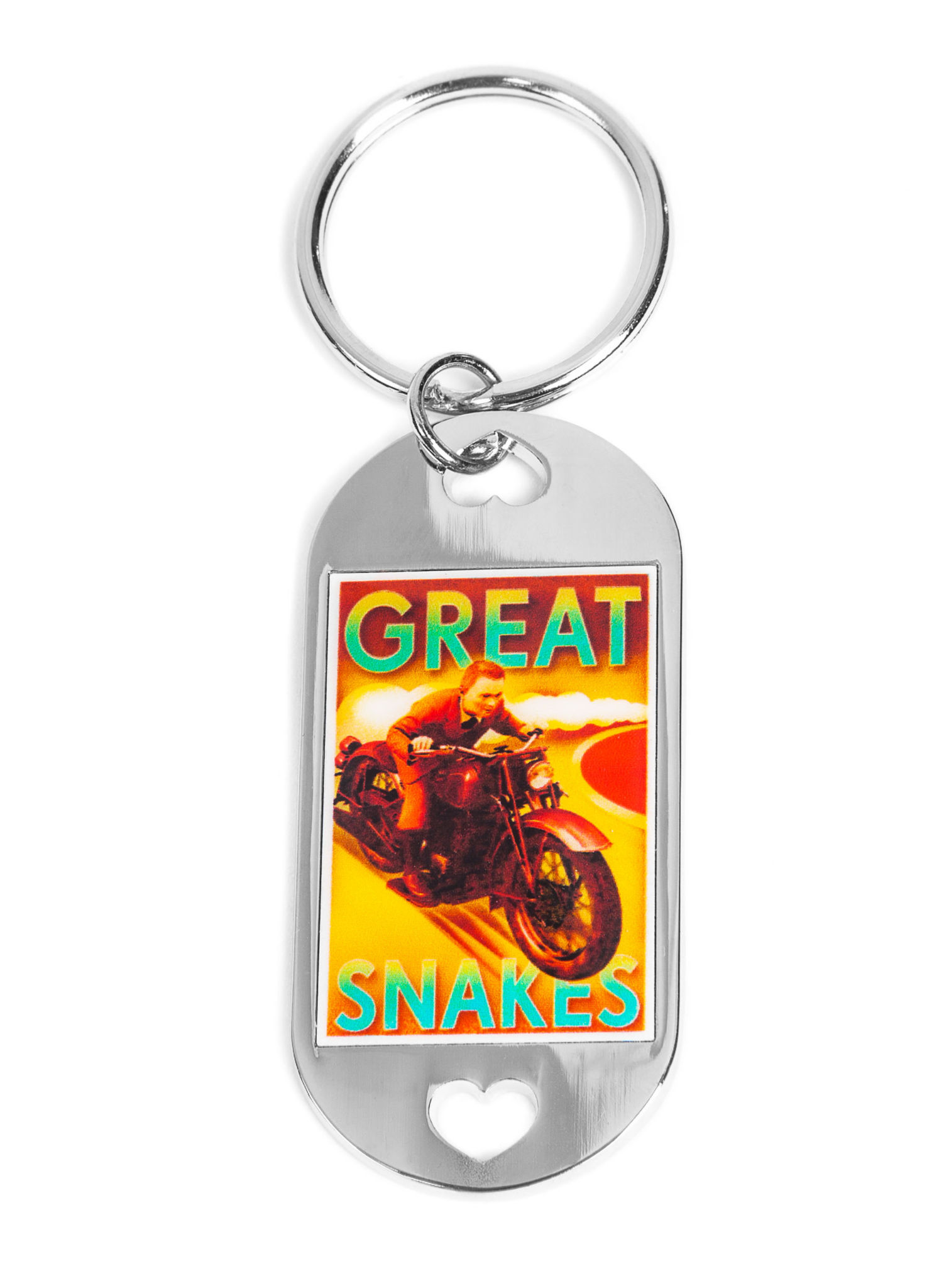 Tim und Struppi Motorrad XXL Dog Tag Schlüsselanhänger