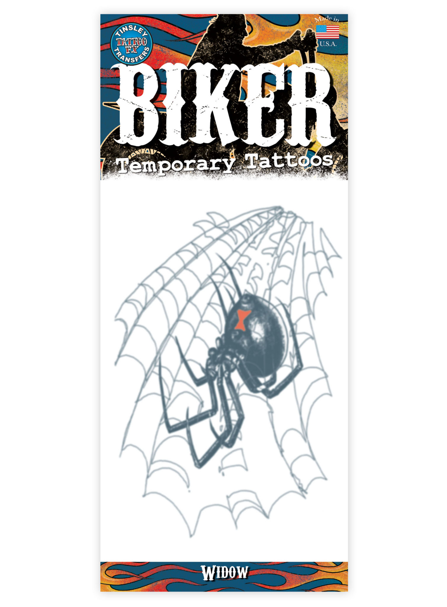 Black Widow Klebe-Tattoo