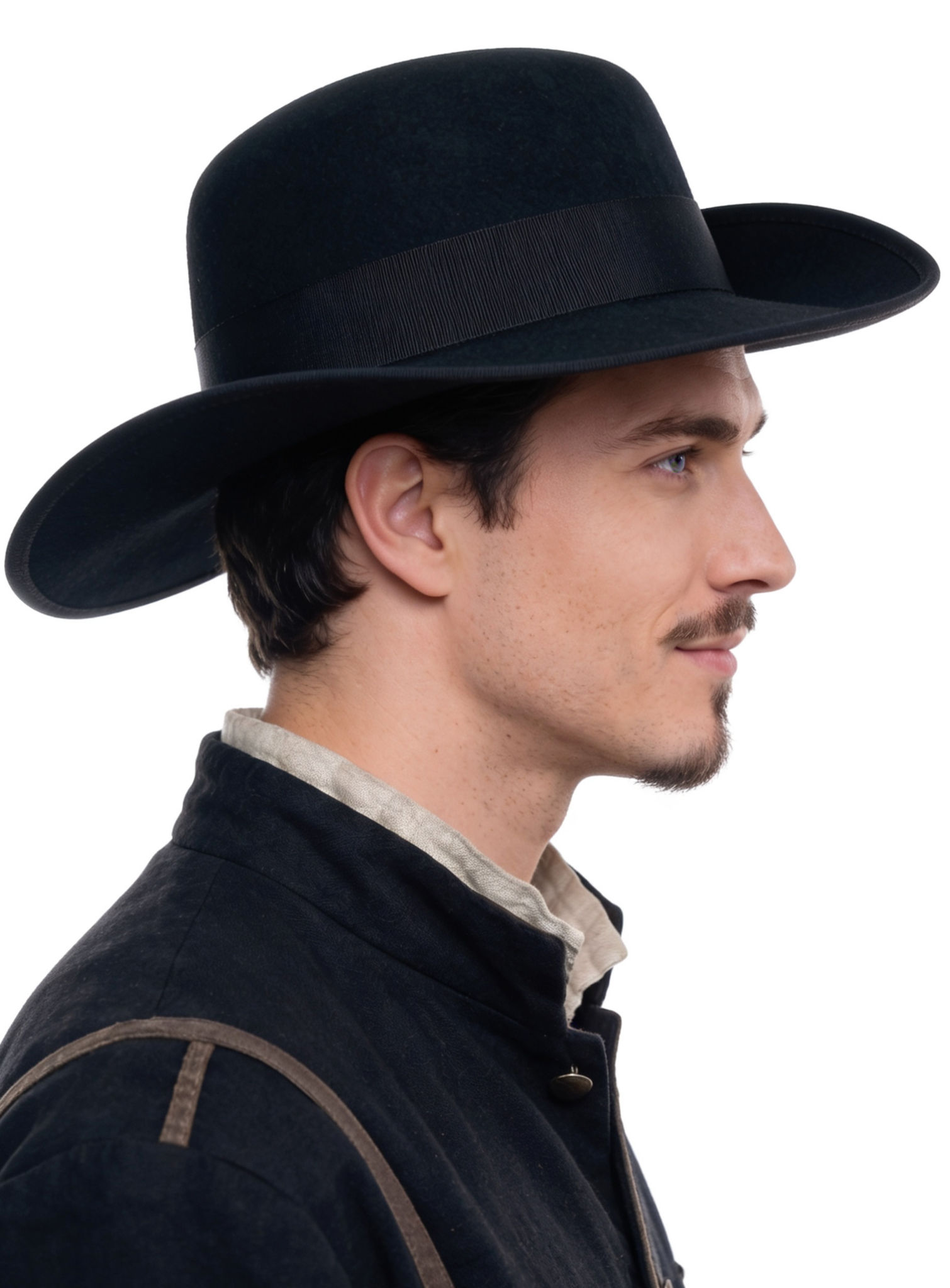 Schwarzer Musketierhut