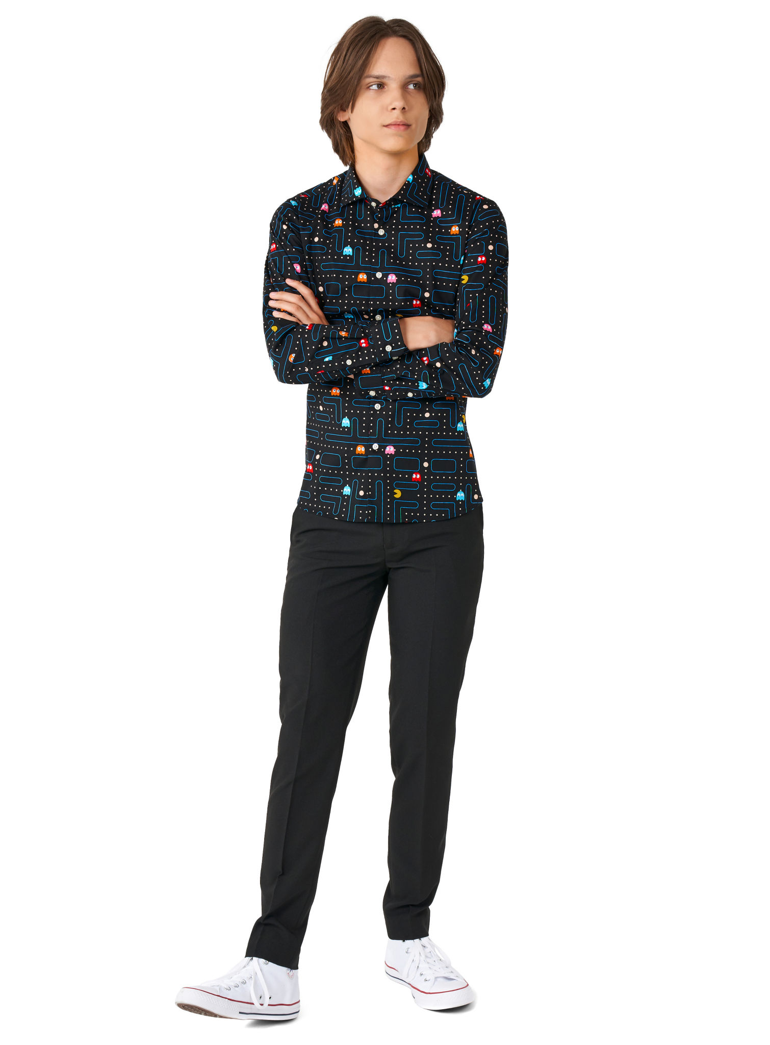 OppoSuits Teen Pac-Man Hemd für Jugendliche