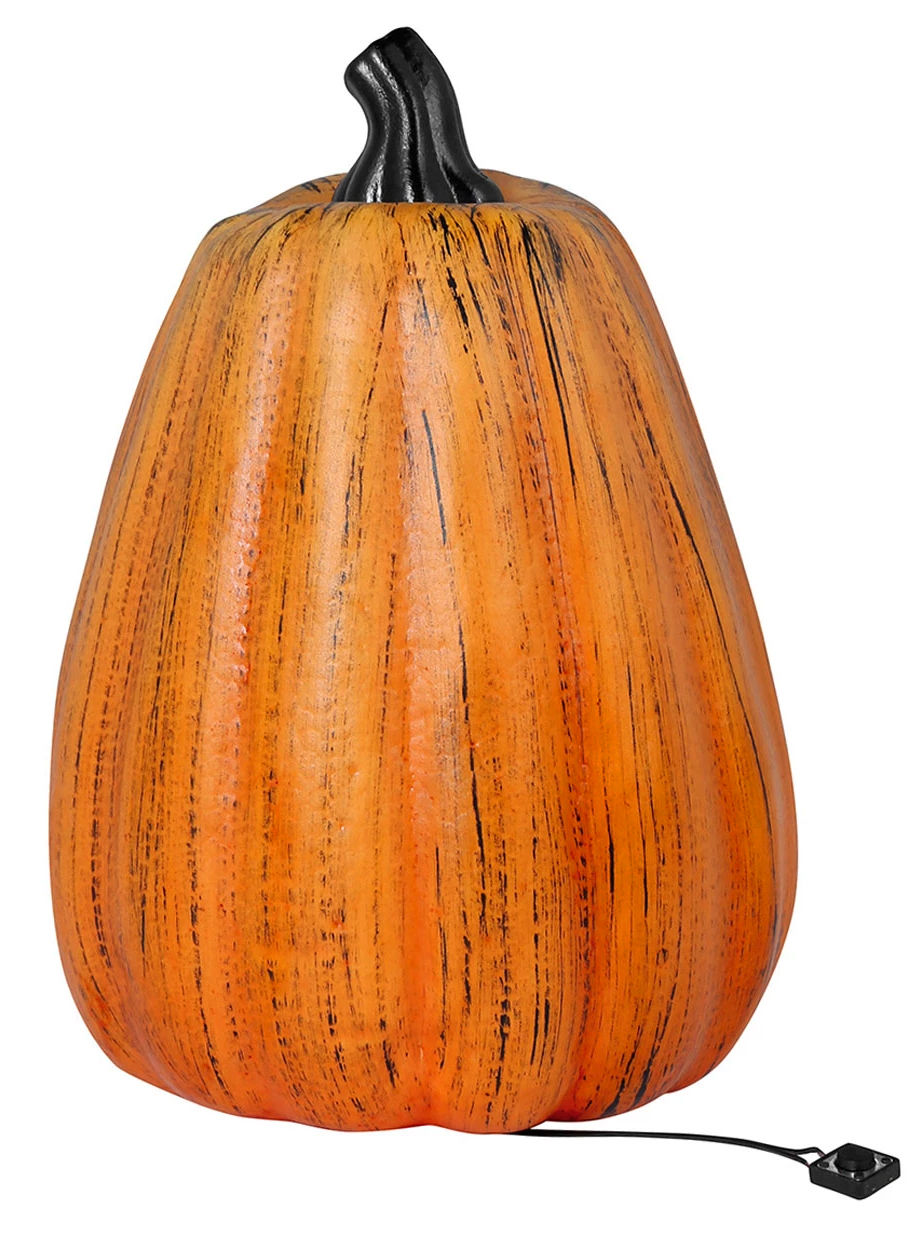 Kürbislampe aus Styropor