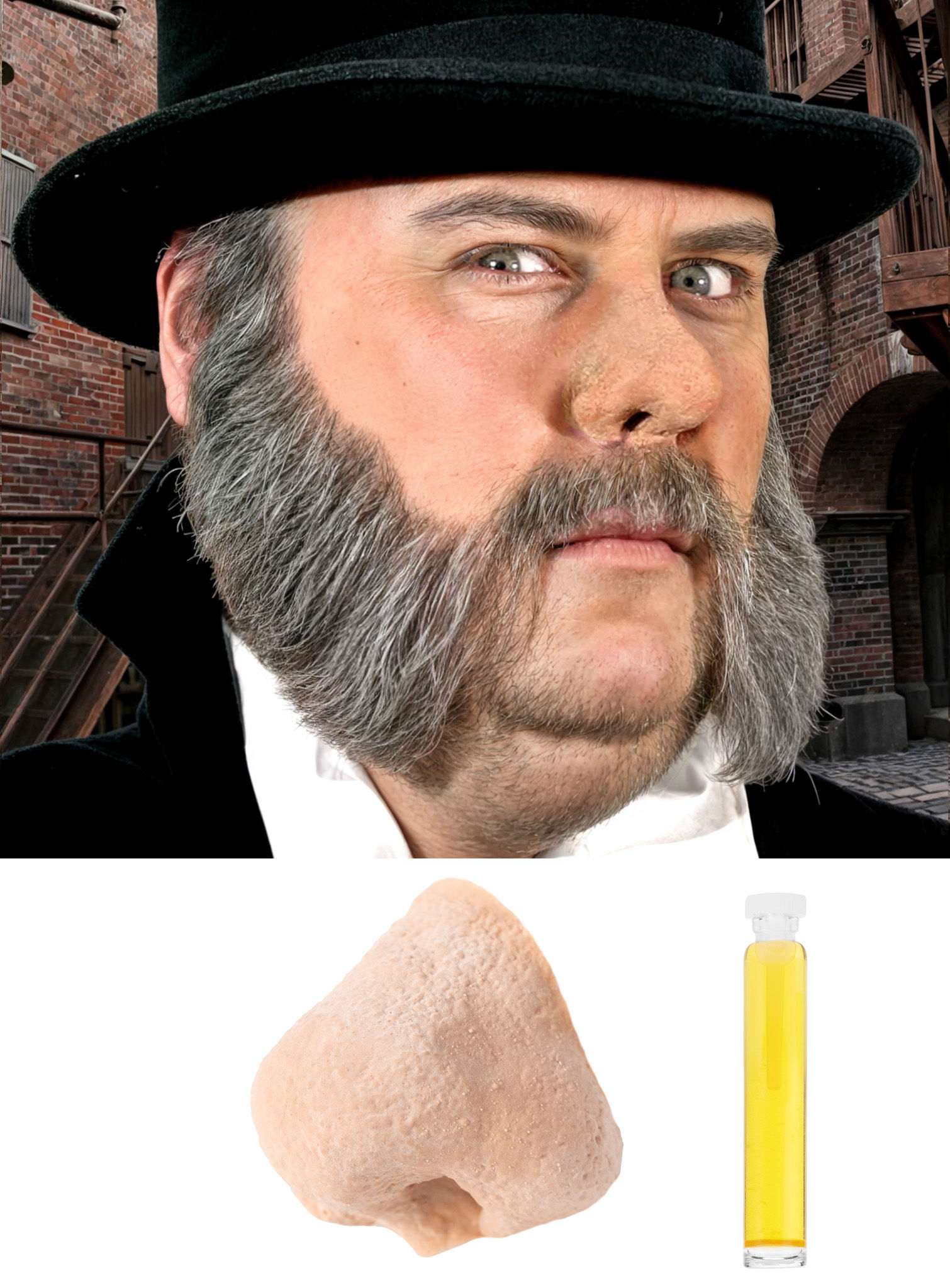 Dickens Latexnase mit Mastix