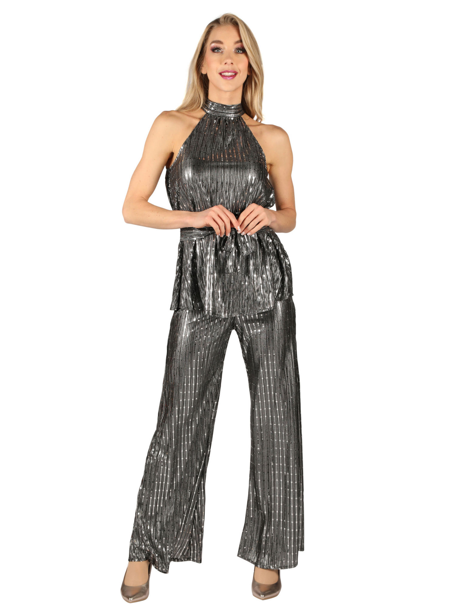 Disco Diva Dress silber