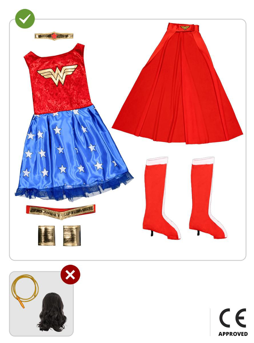 Wonder Woman Classic Kostüm für Kinder
