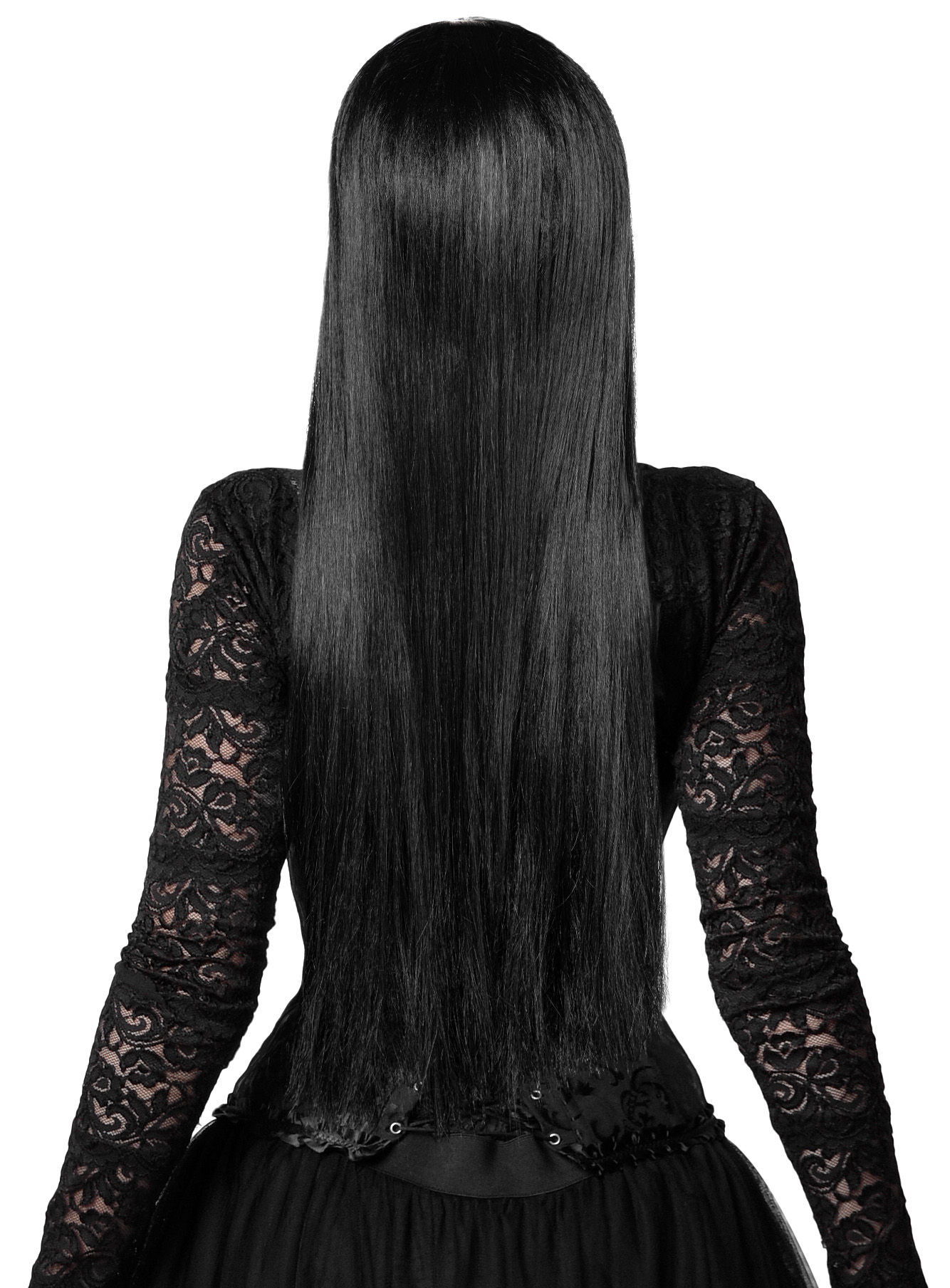 Morticia Perücke
