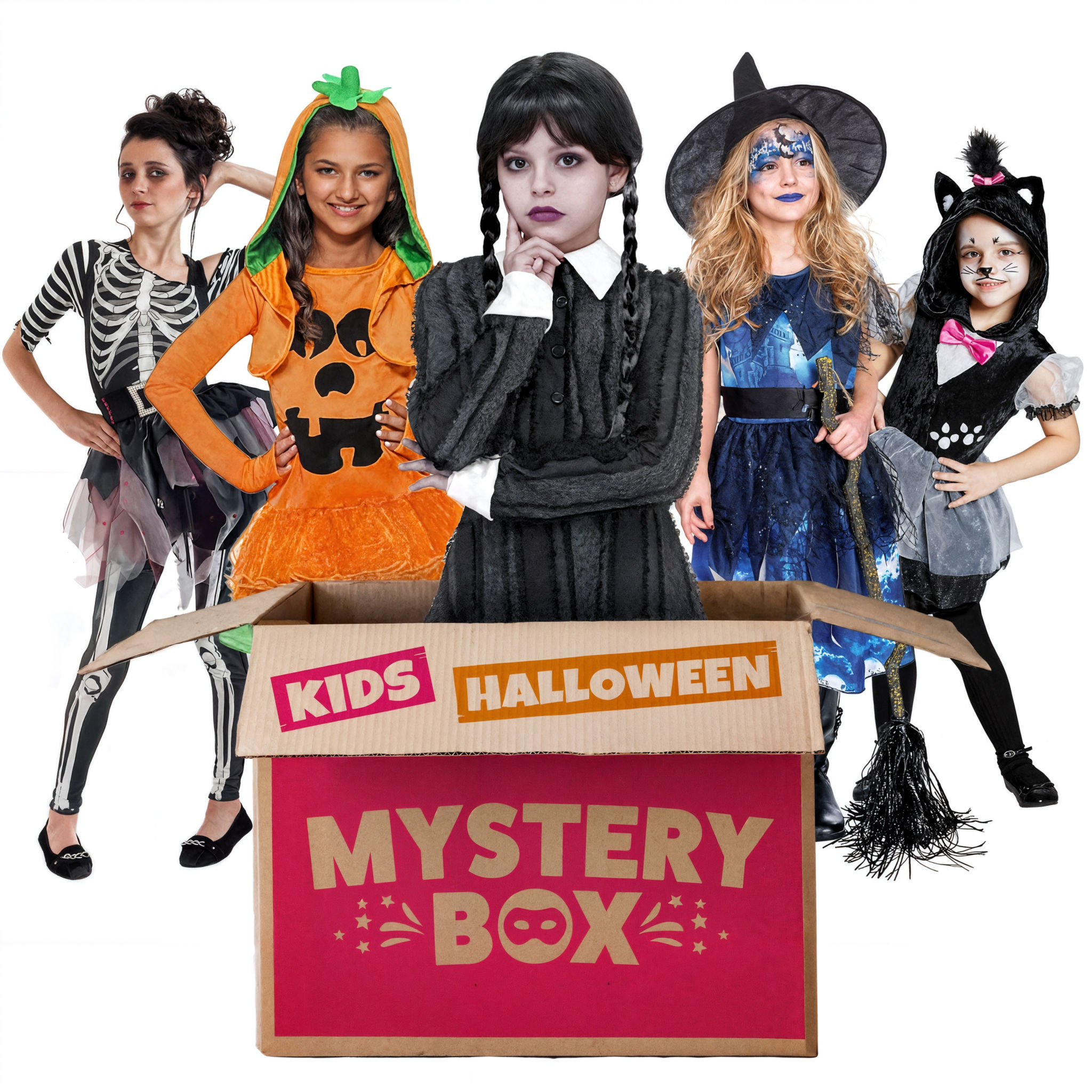 Mystery Box Halloween – 3 Kostüme für Mädchen