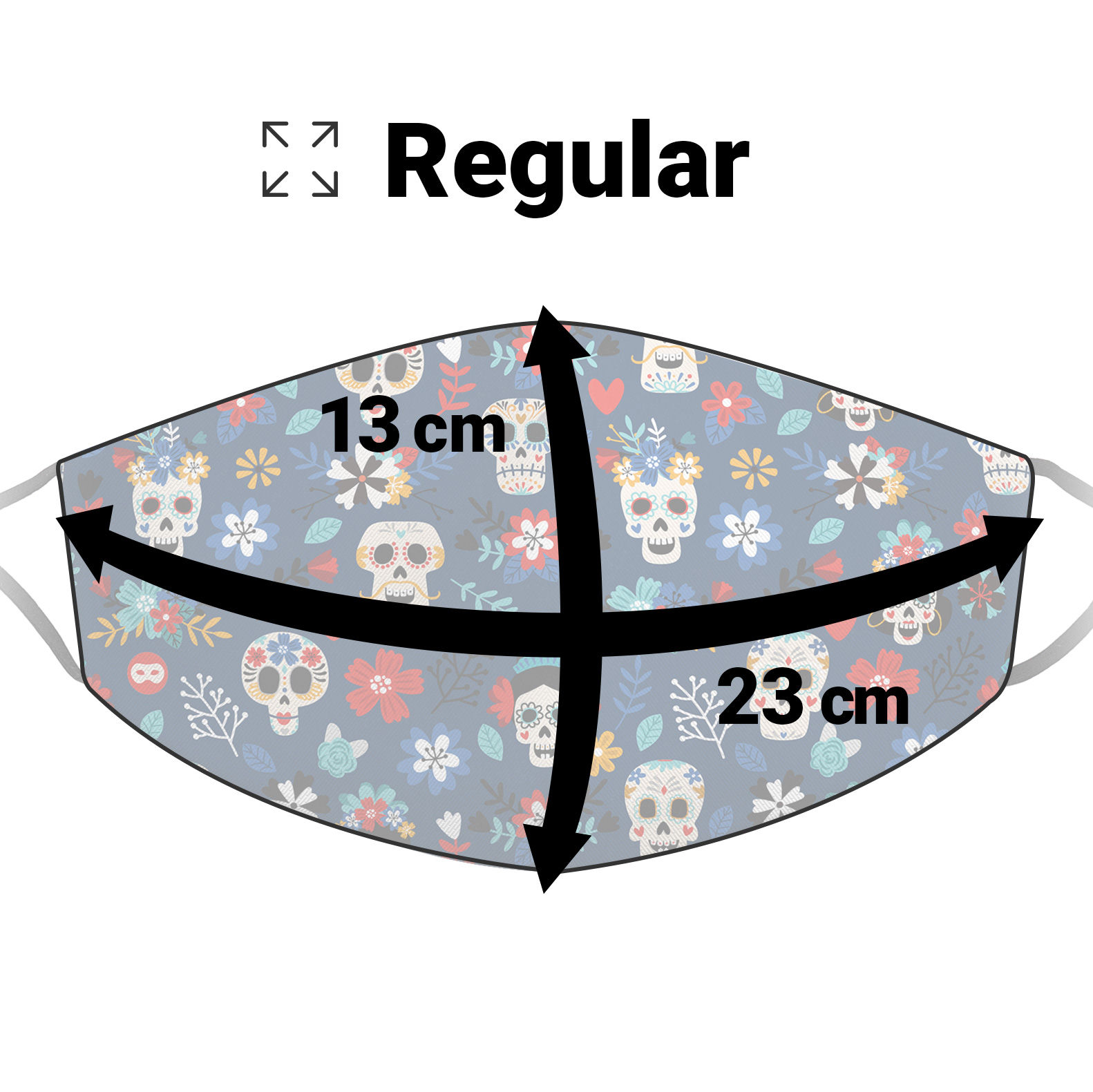 Stoffmaske Dia de los Muertos
