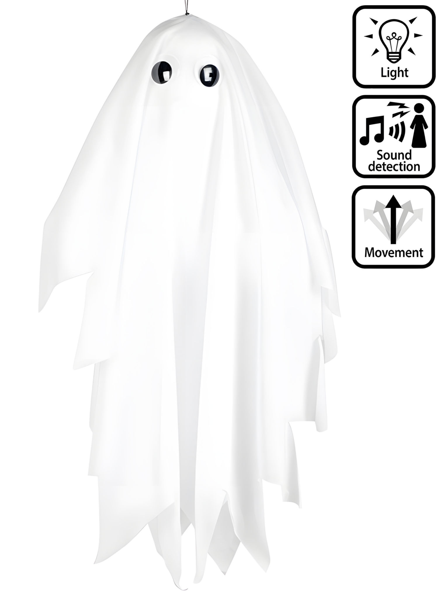 Kleiner Klappergeist animierte Halloween Deko