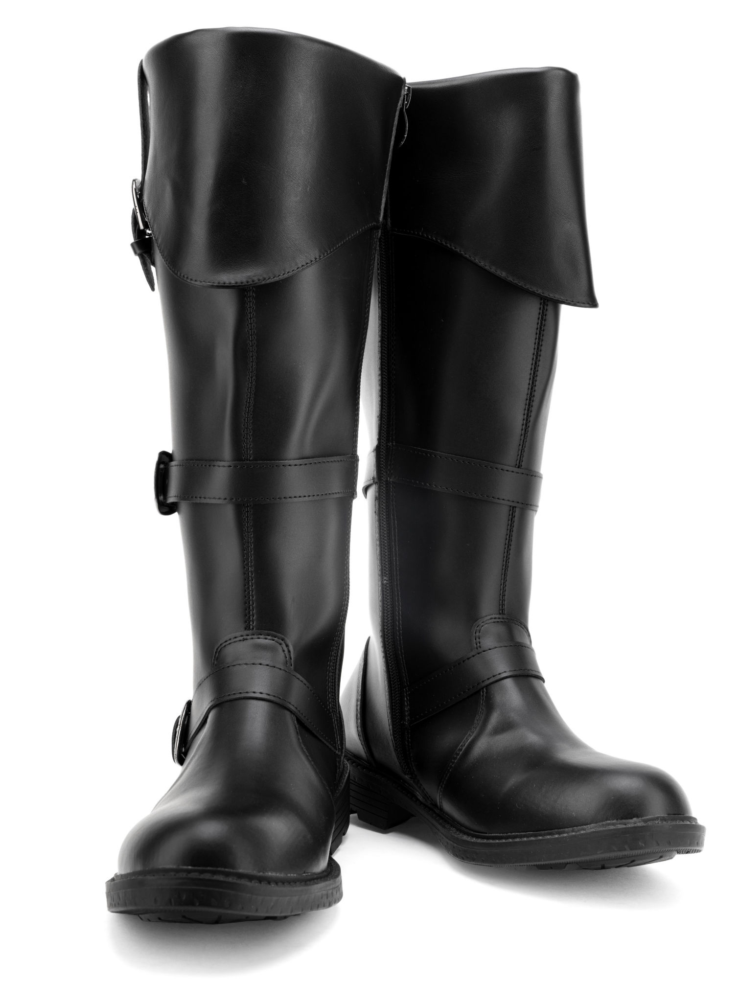 Piratenstiefel Deluxe Herren schwarz